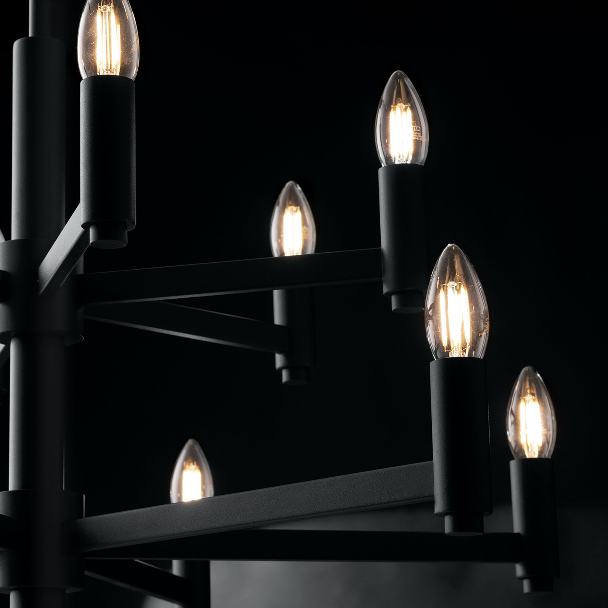 Kroonluchter Karol Grijs 12xe14 Luce Ambiente e Design vista1