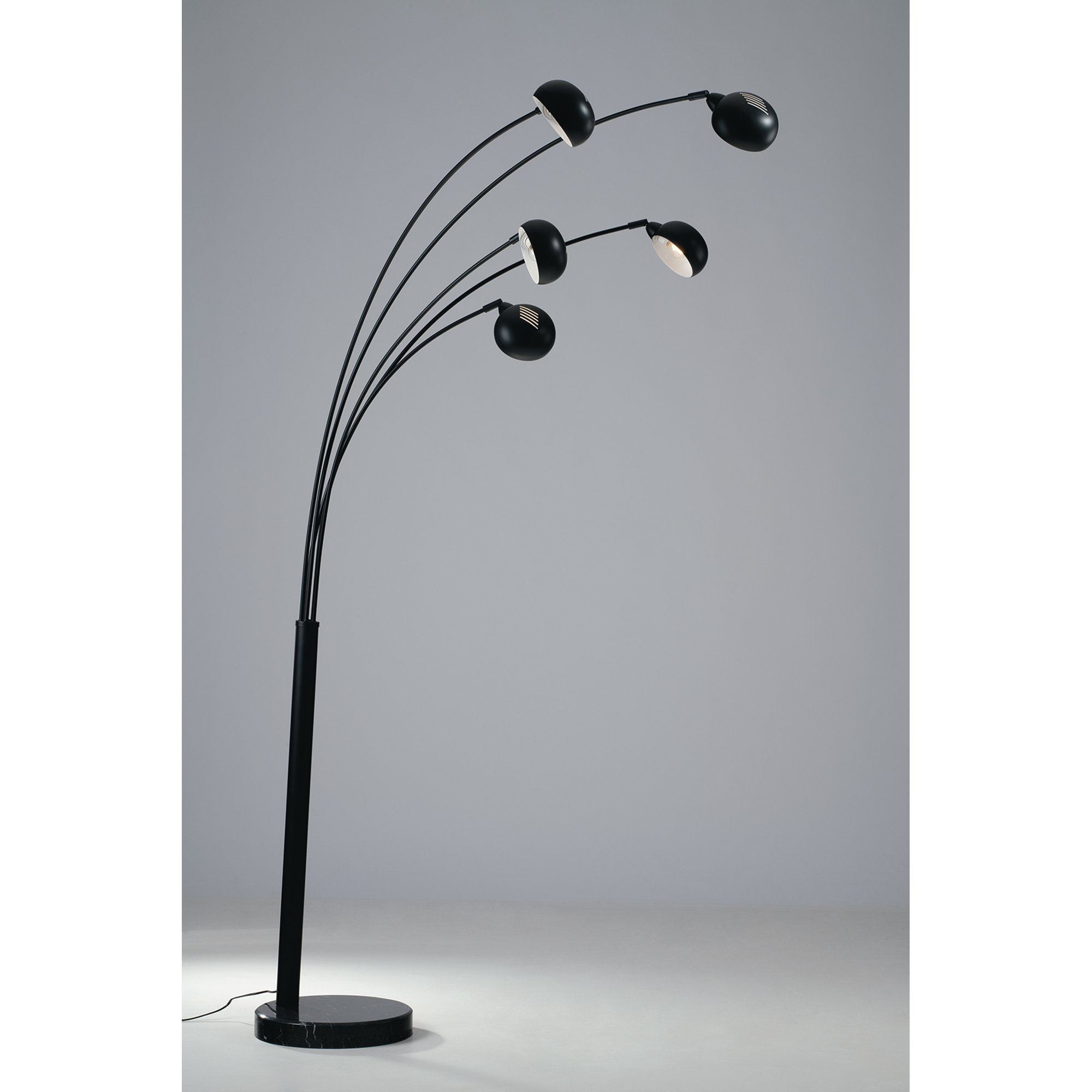 Piantana Eracle Nera 5xe14 Luce Ambiente e Design vista1