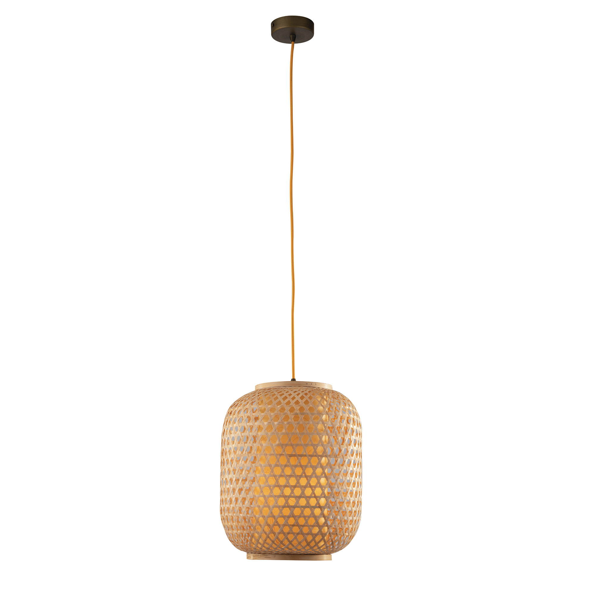 Suspension Zen Bambu Naturel 1xe27 Luce Ambiente e Design vista0