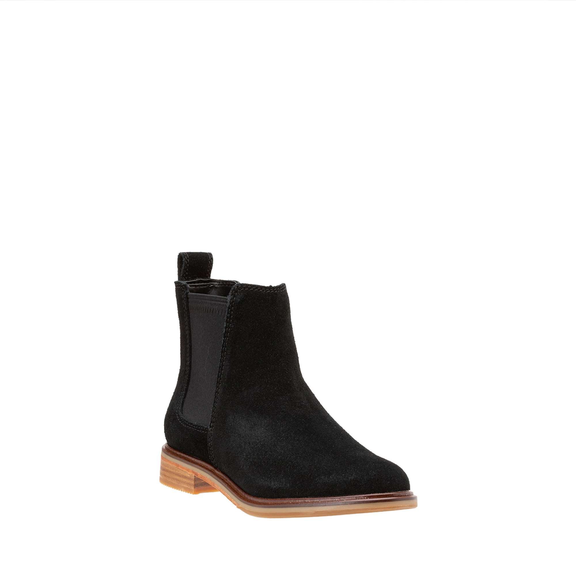Chelsea Clarkdale Arlo in camoscio nero Clarks vista1