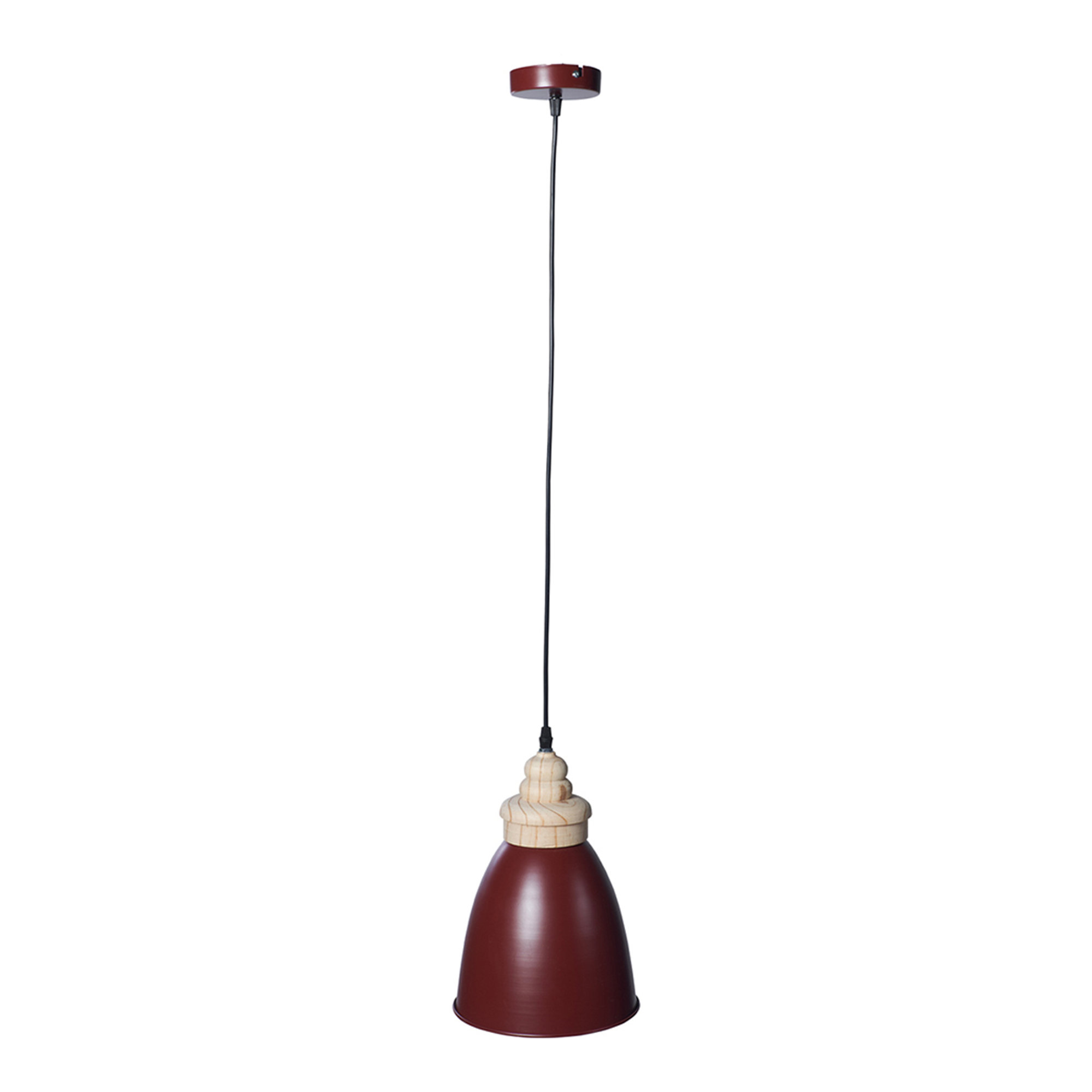 Lampadario metallo bordeaux Novità Home Style vista0