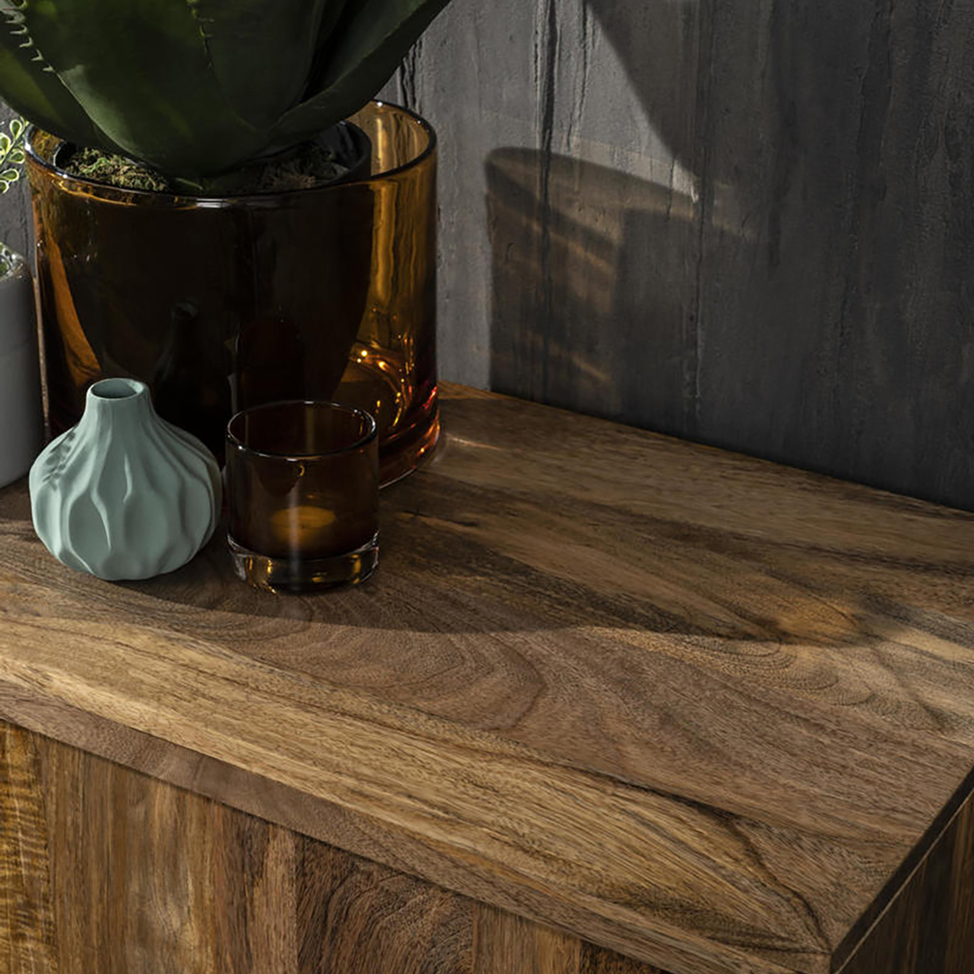 Madia Kamala in legno di mango, marrone 160 x 85 Stones OBSOLETO vista5