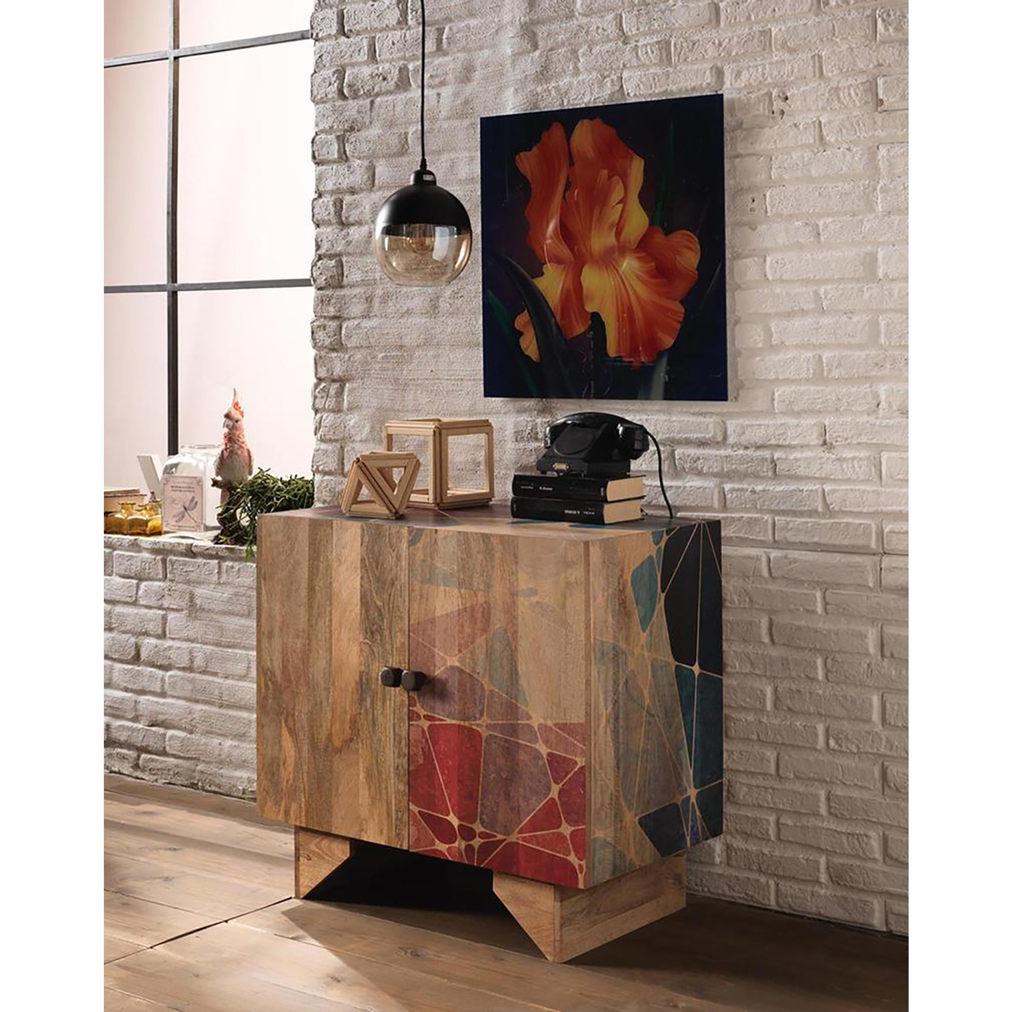 Madia Rakhi in legno di mango, multicolore 81 x 75 Stones vista4