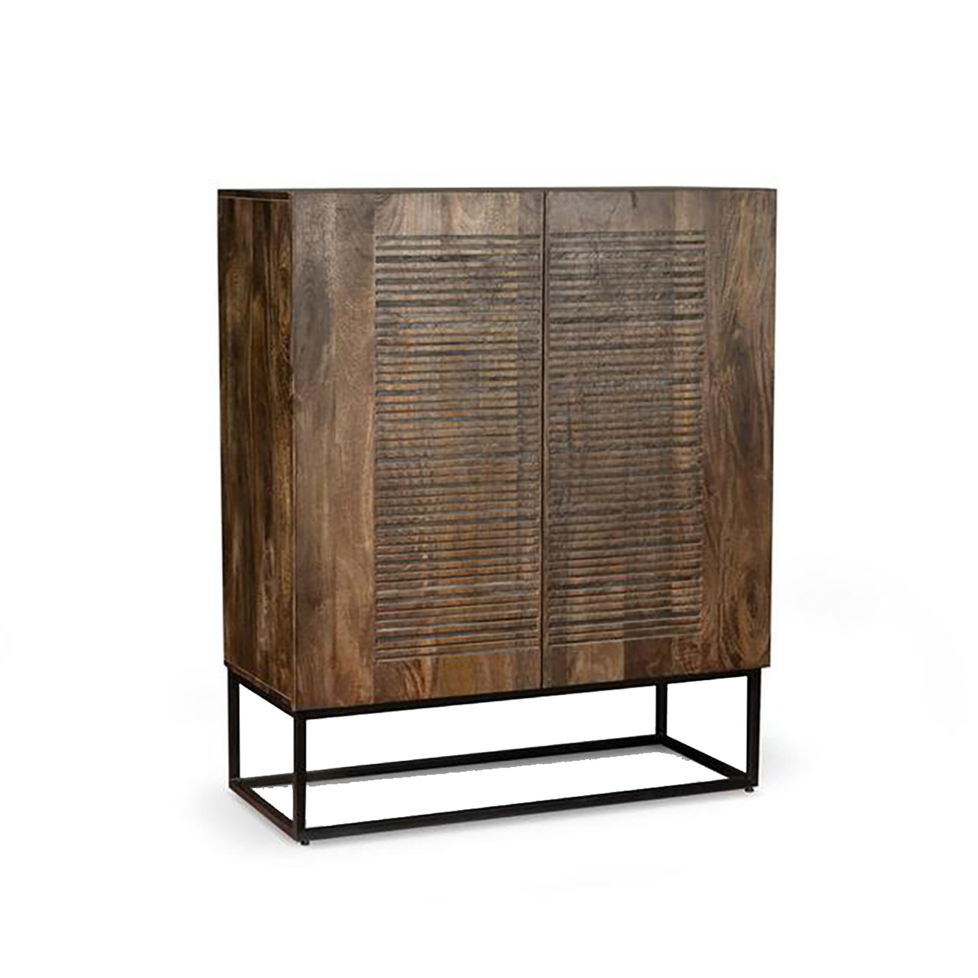 Madia Daya in legno di mango, marrone 100 x 120 Stones vista0