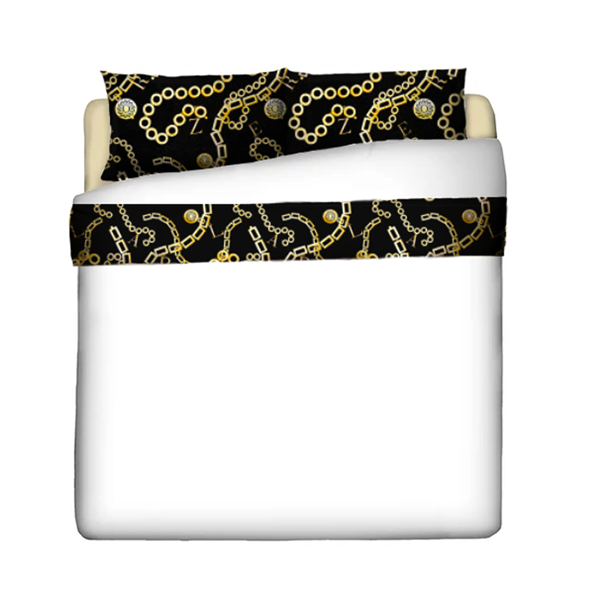 Parure lenzuola Gold black Blazer Charm vista0