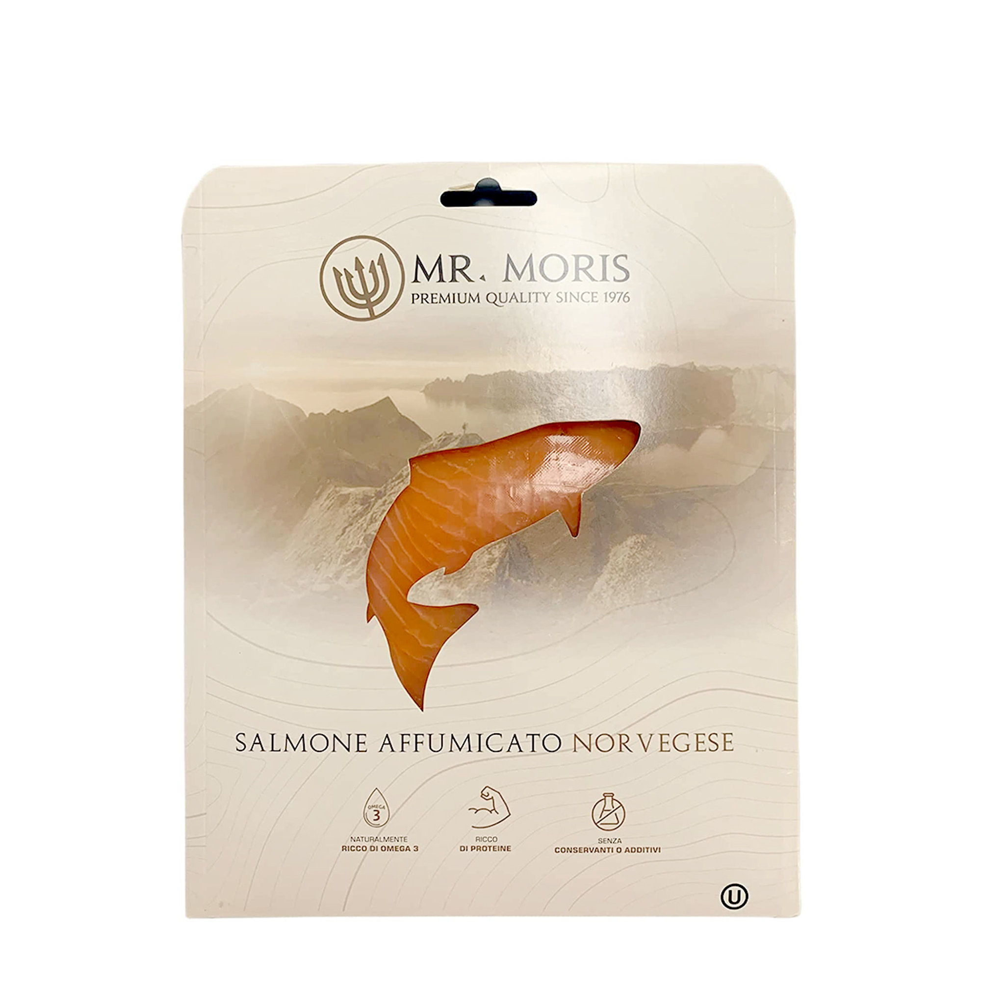 3 Confezioni - Salmone Norvegese Affumicato Premium Mr. Moris® Kosher 200g Mr. Moris vista1
