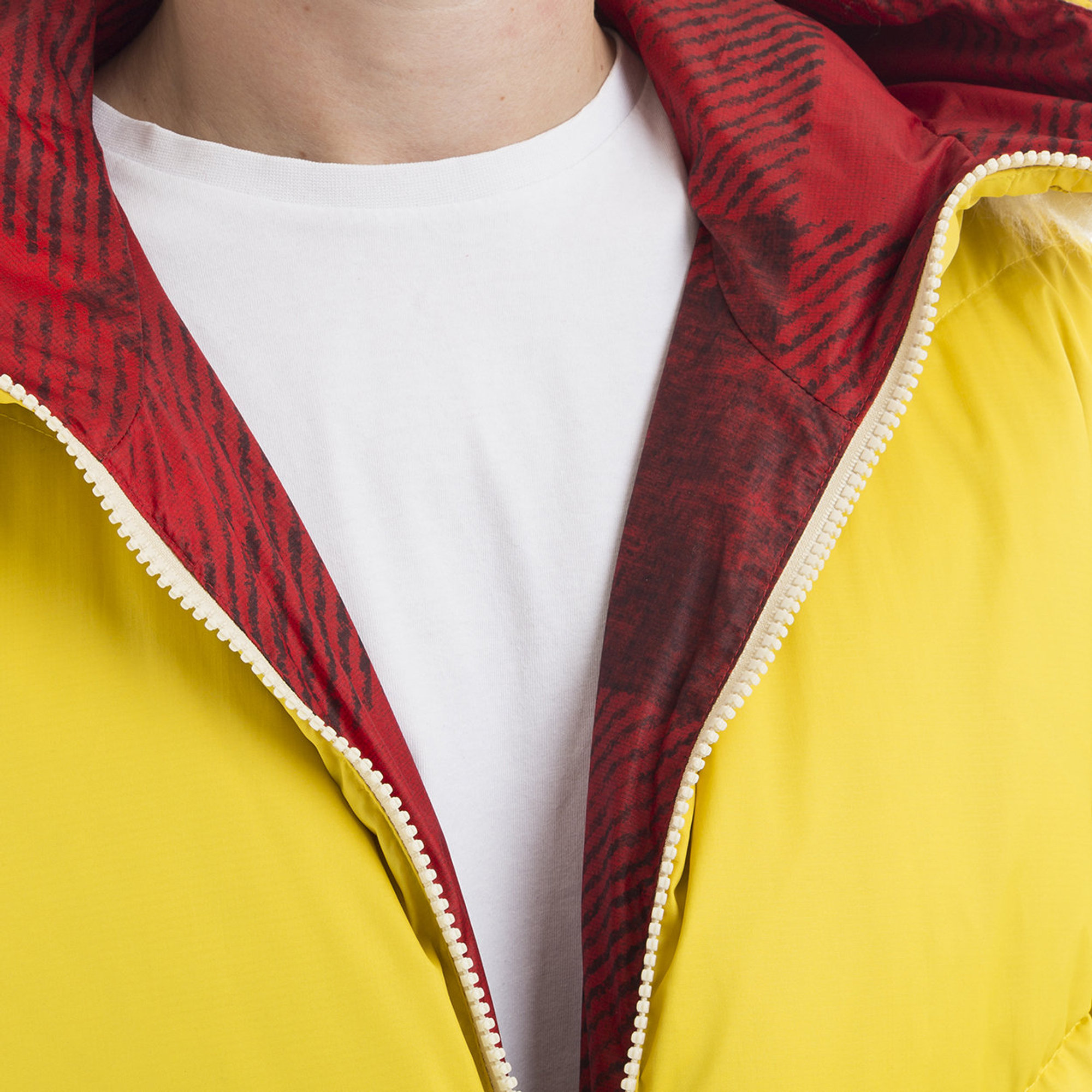 Parka reversivile con cappuccio giallo Woolrich vista1
