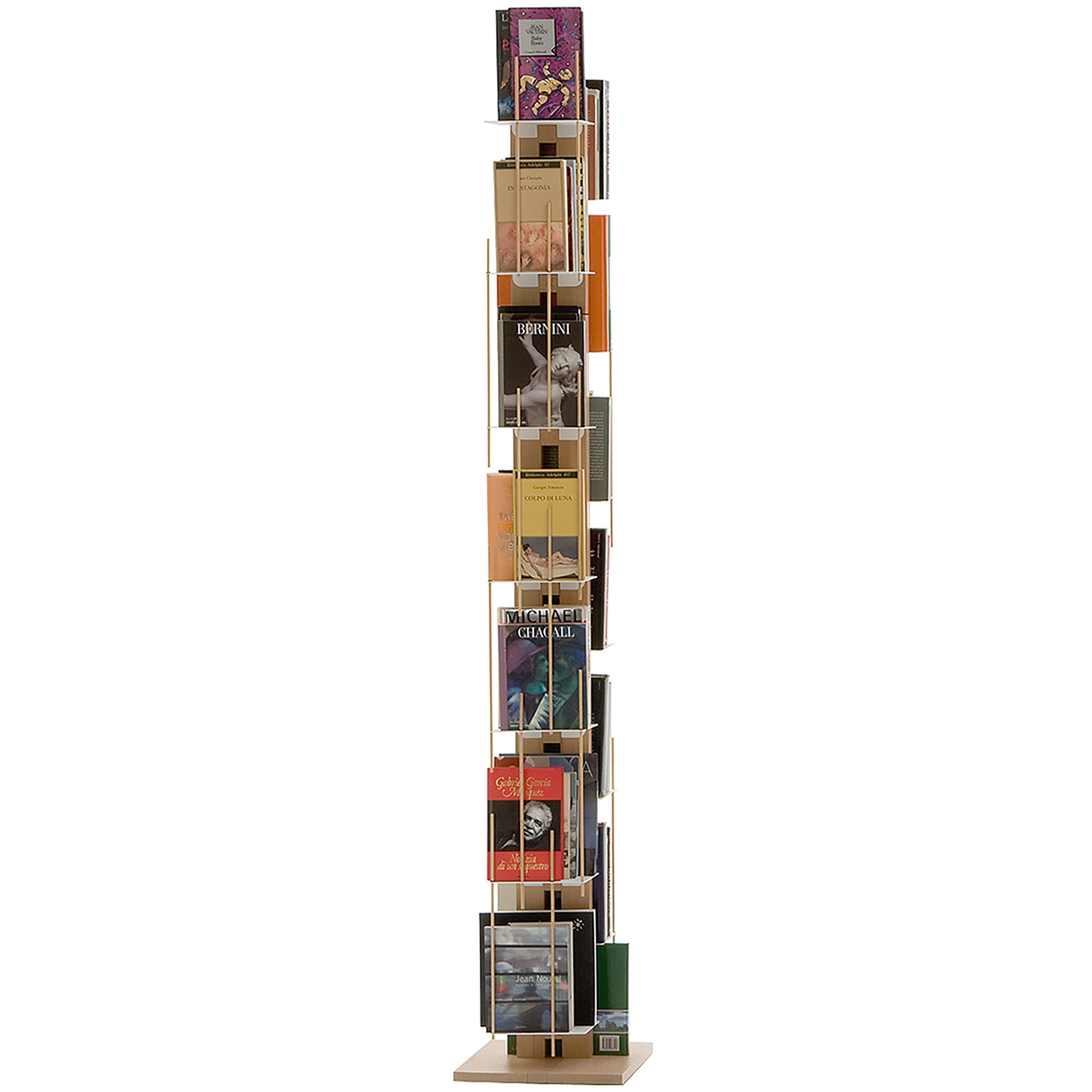 Zia Veronica libreria a colonna h195 in faggio naturale Le zie di Milano vista0