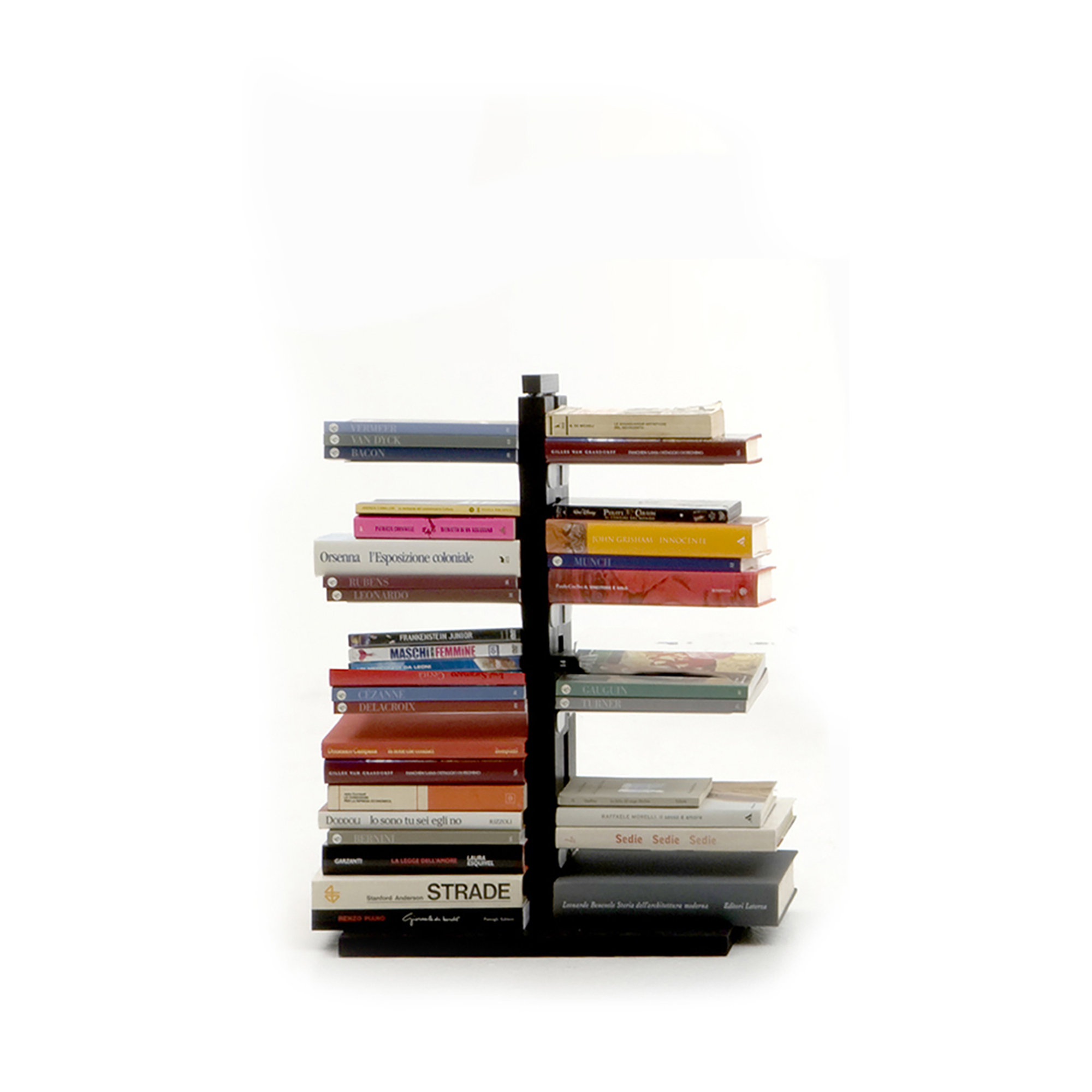 Zia Bice libreria a colonna h60 in faggio tinto nero Le zie di Milano vista0
