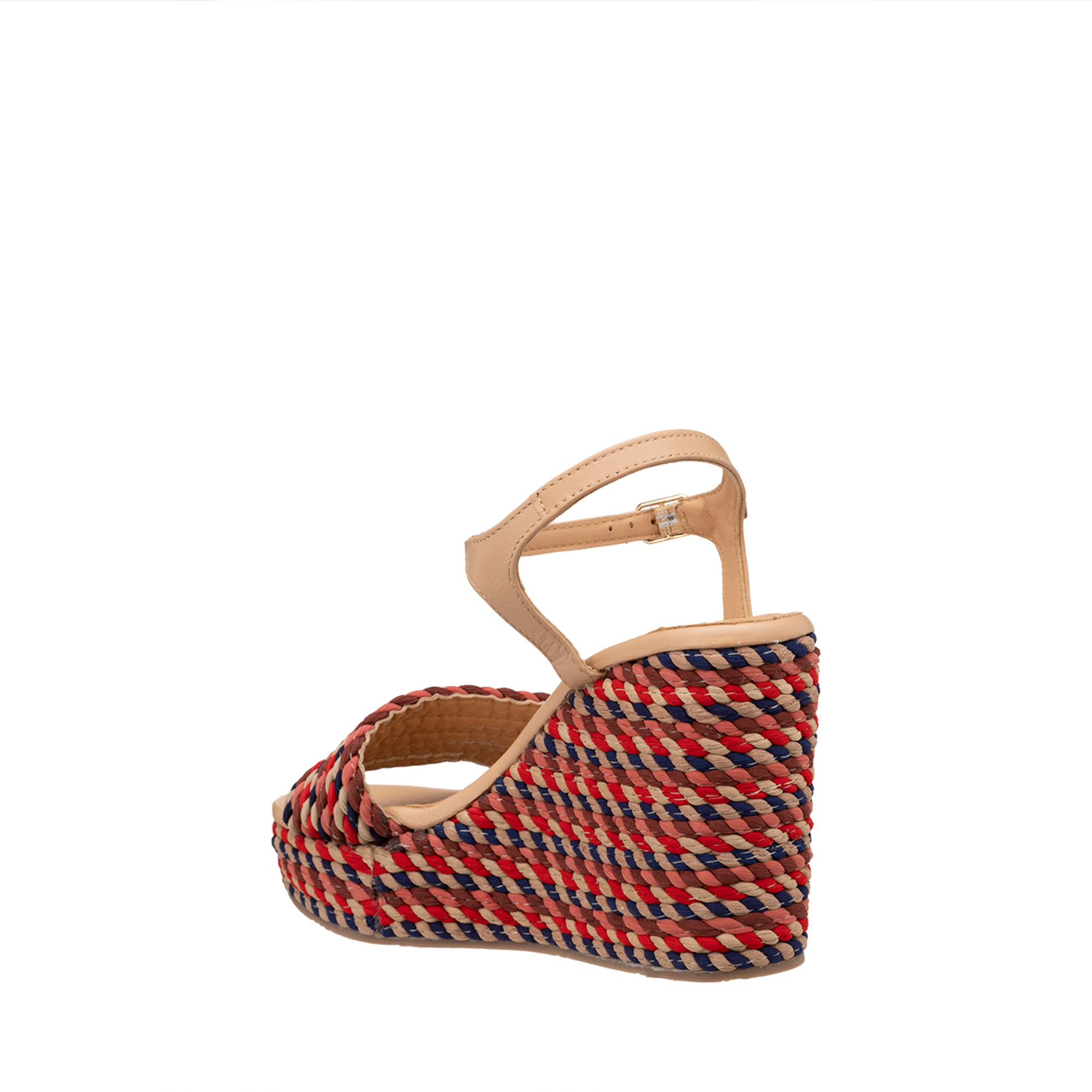 Sandali con zeppa in corda multicolore Gioseppo vista1