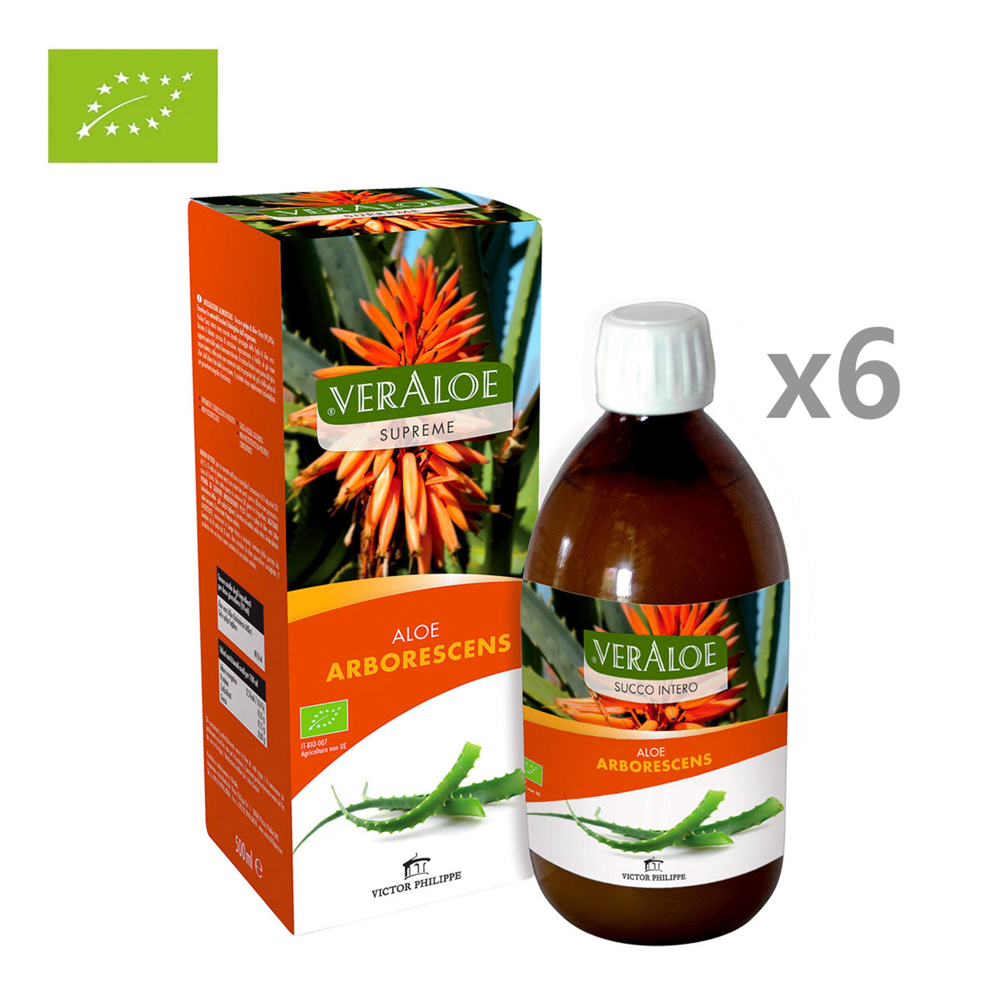 6 bouteilles de jus de veraloe arborescens biologique 500 ml Victor Philippe vista0