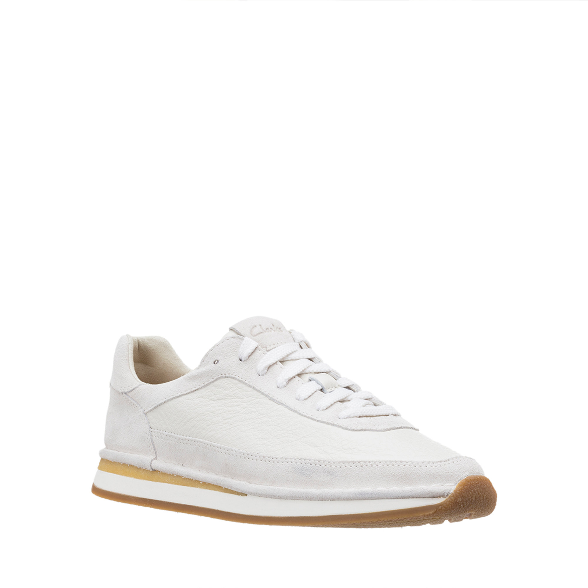 Sneakers Craft Run Lace bianche Clarks vista1
