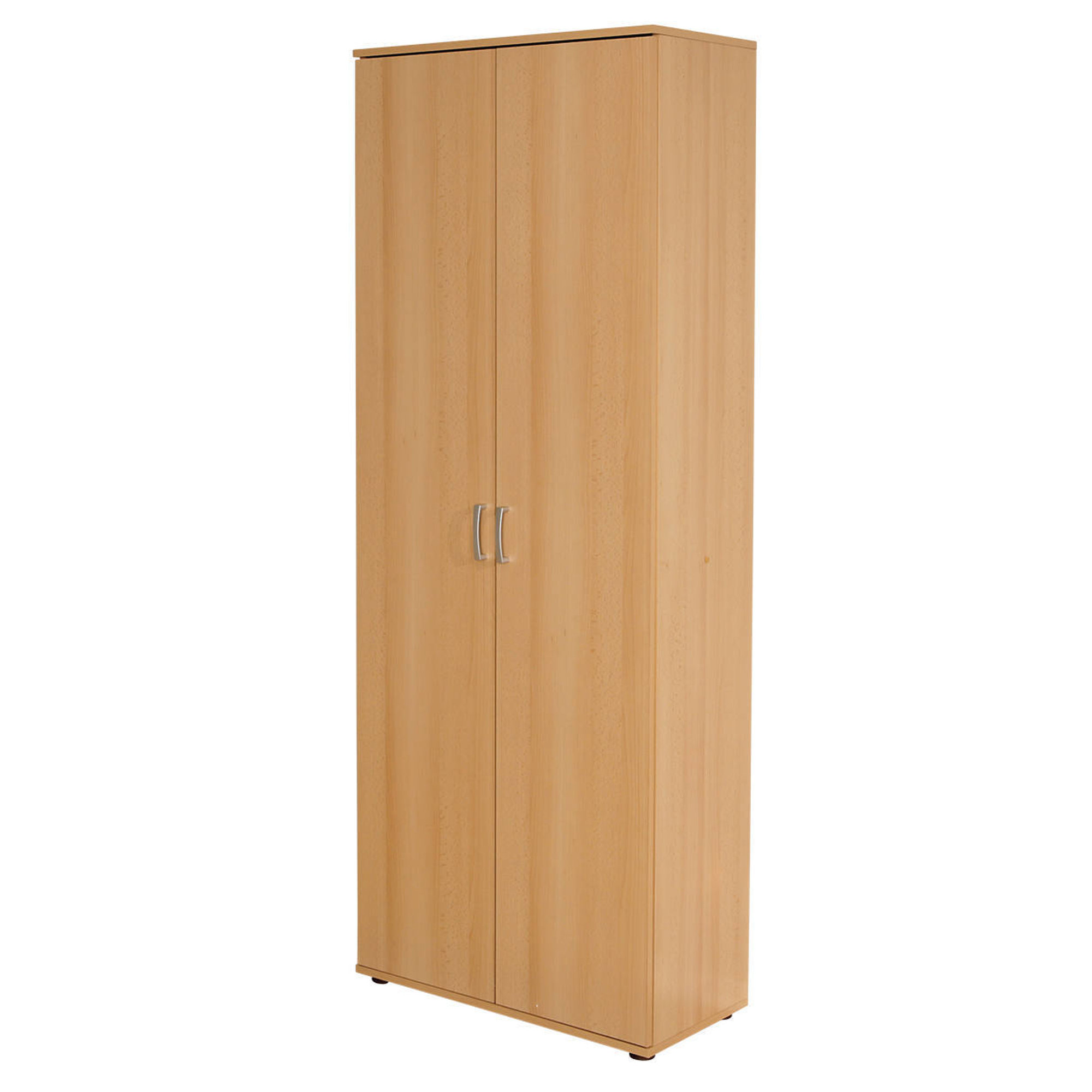 Armadio a due ante con ripiani in laminato, Misure 70 x 189 x 34 cm Saldi invernali vista0