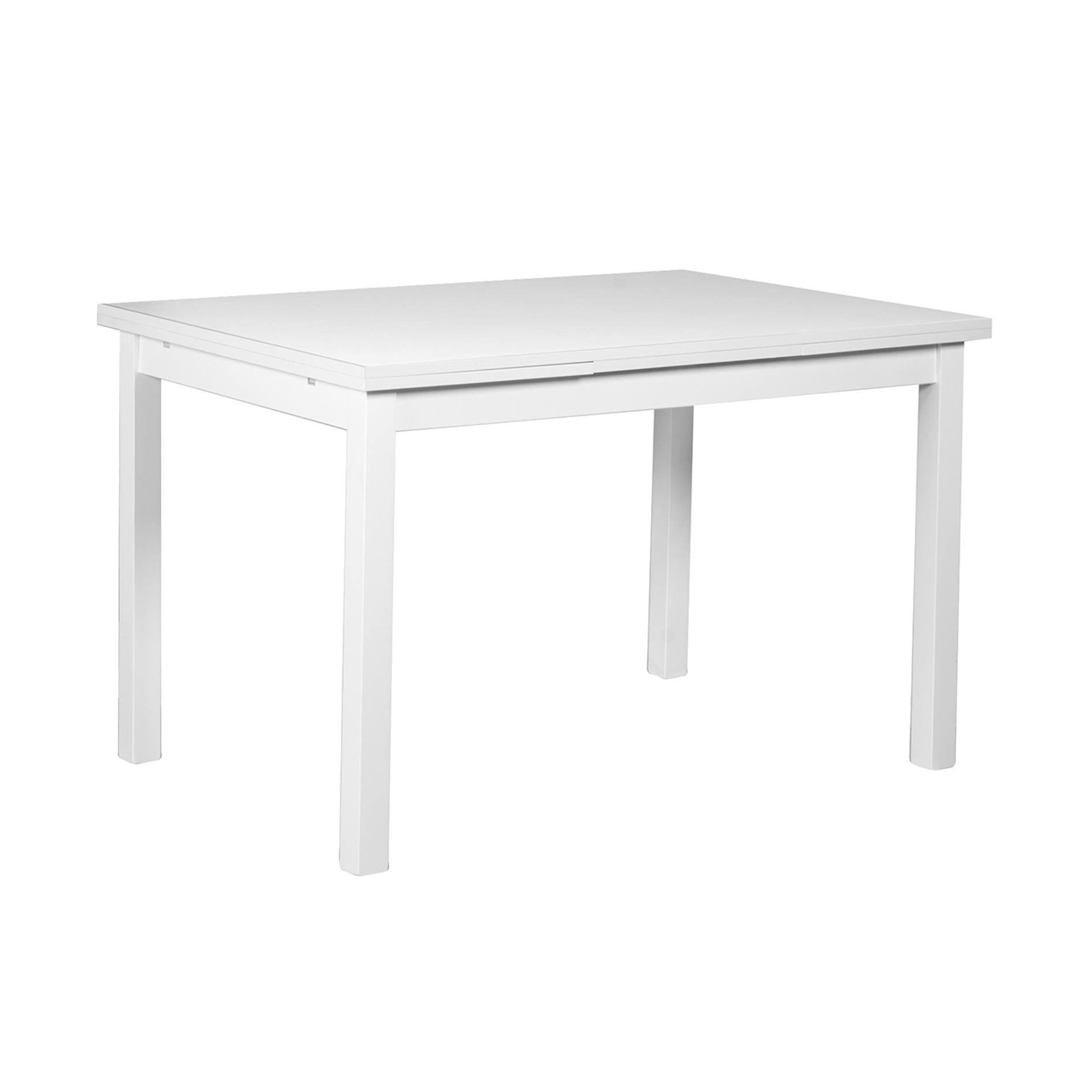 Tavolo allungabile bianco frassinato 130x80 cm Saldi invernali vista0