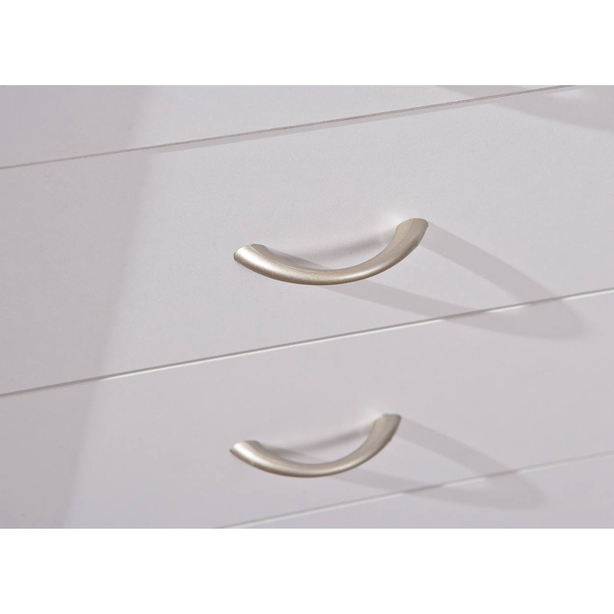 Cassettiera con ruote, 4 cassetti, 40 x 36 x 65 cm, mobile per ufficio, bianco Saldi invernali vista7