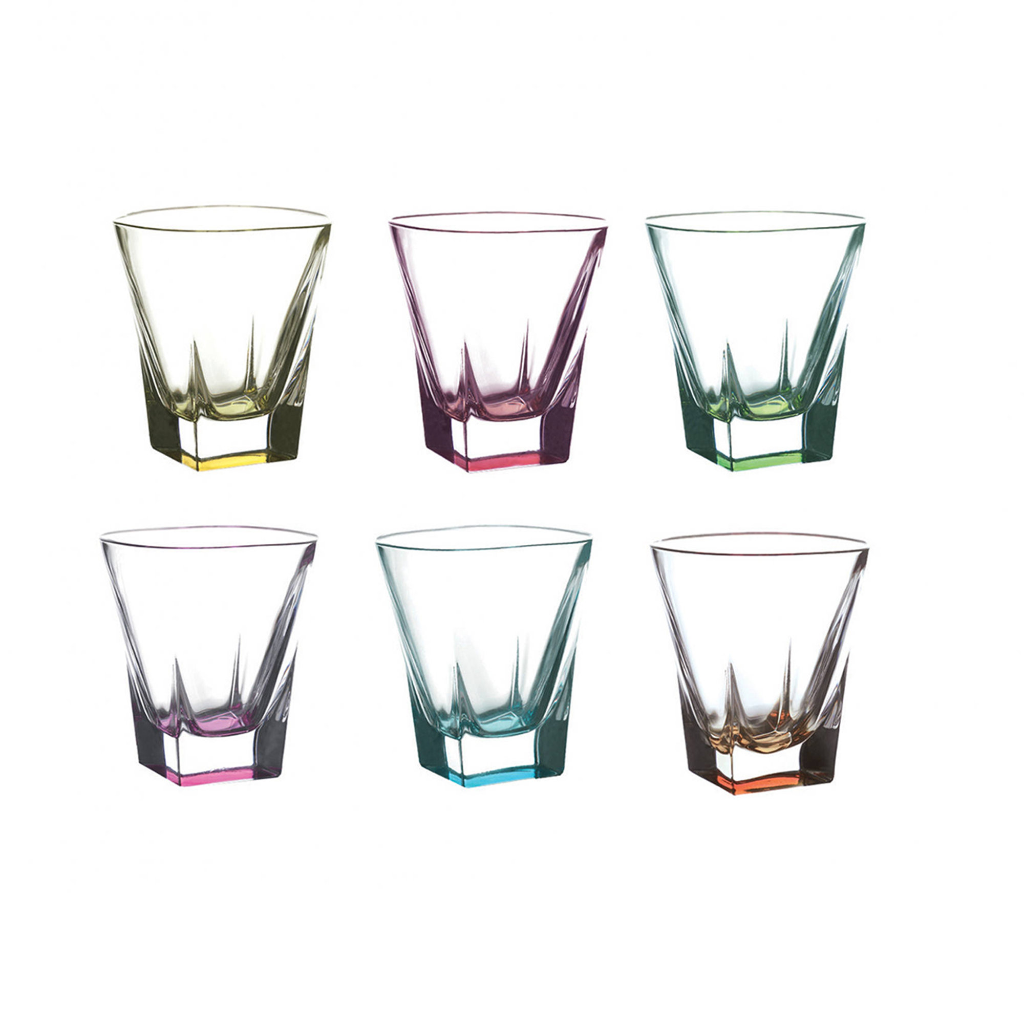 Set 6 bicchieri liquore colorati Saldi invernali vista0