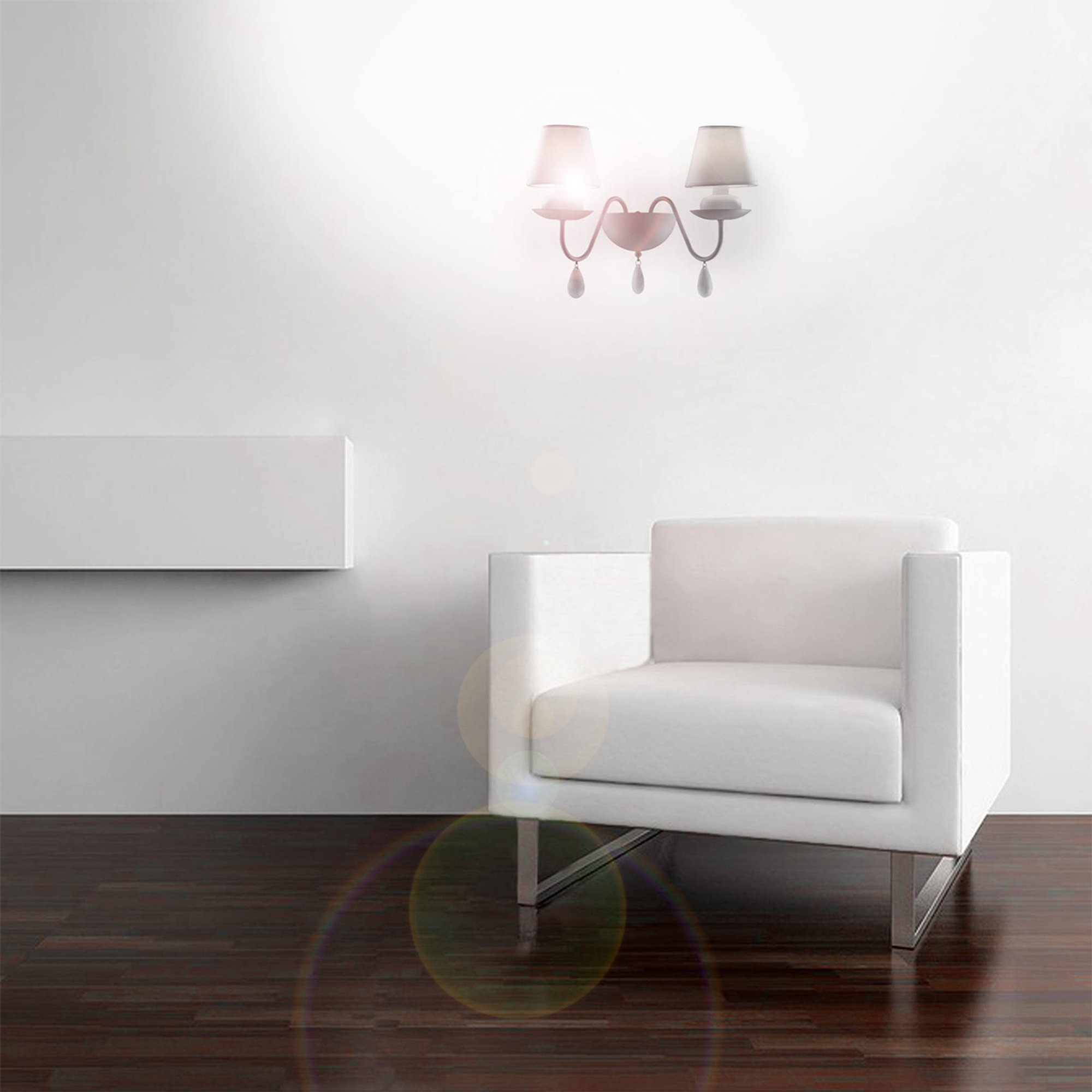 Lampada da parete, bianco Saldi invernali vista1