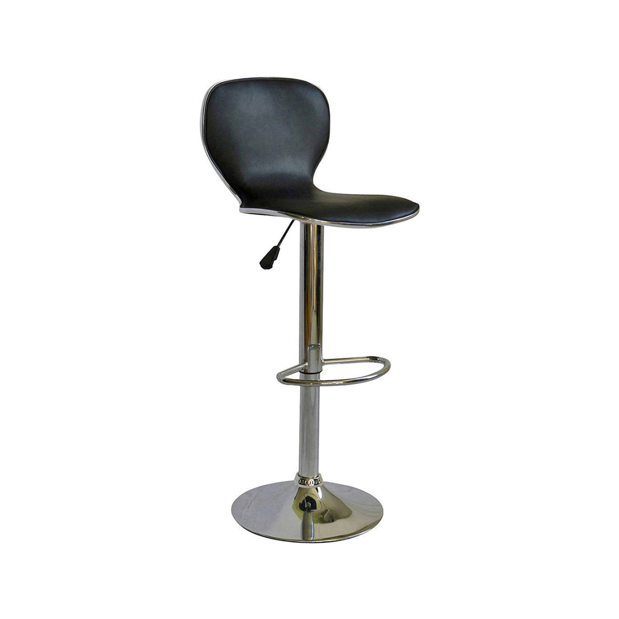 Set di 2 sgabelli in PVC nero Saldi invernali vista0