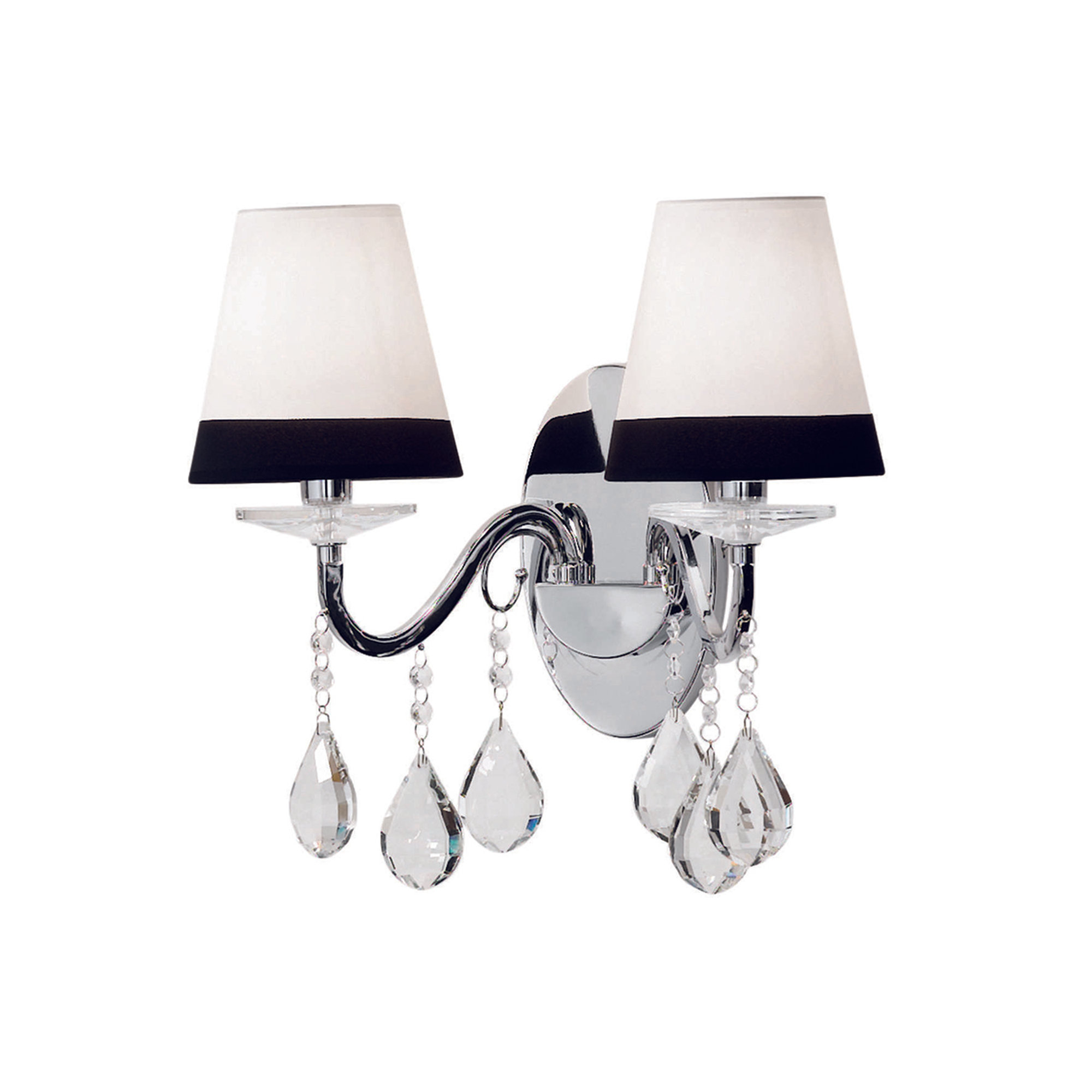 Lampada da parete, bianco/nero Saldi invernali vista0