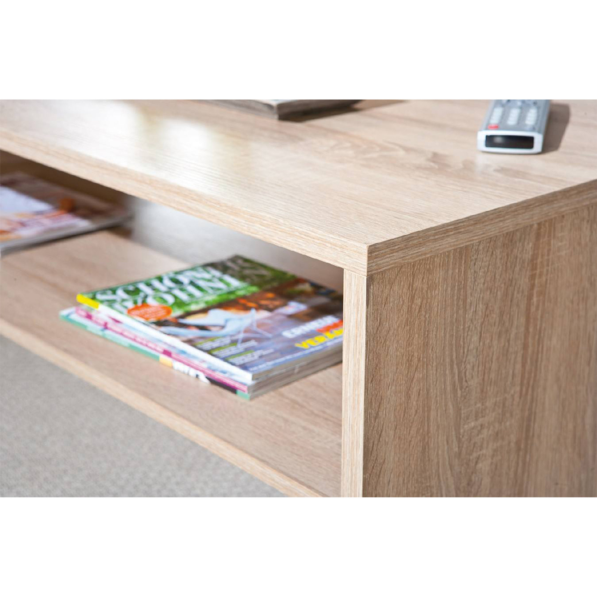 Tavolino laminato finitura rovere Saldi invernali vista6