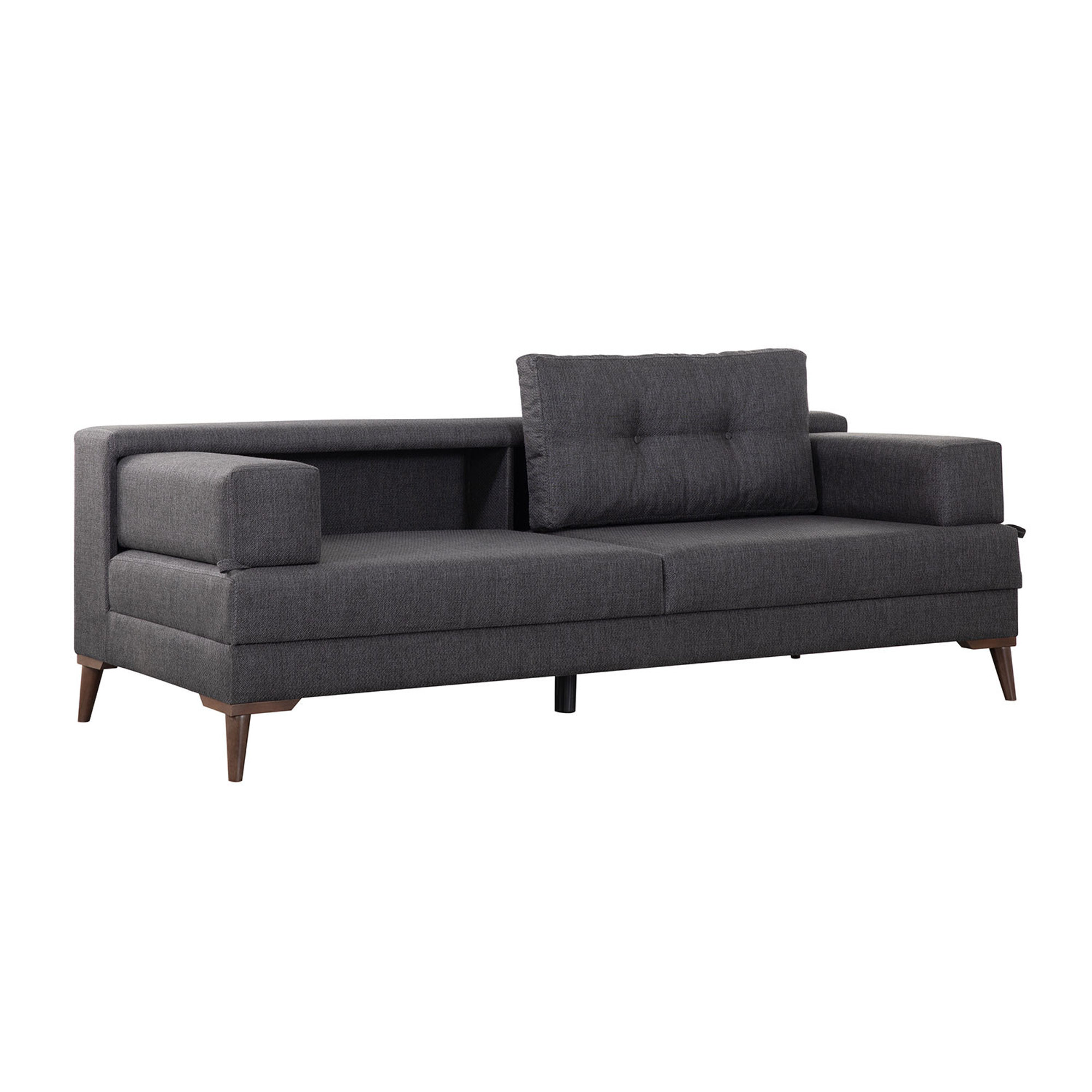 Oslo - Divano ad angolo antracite Atelier del sofa vista3