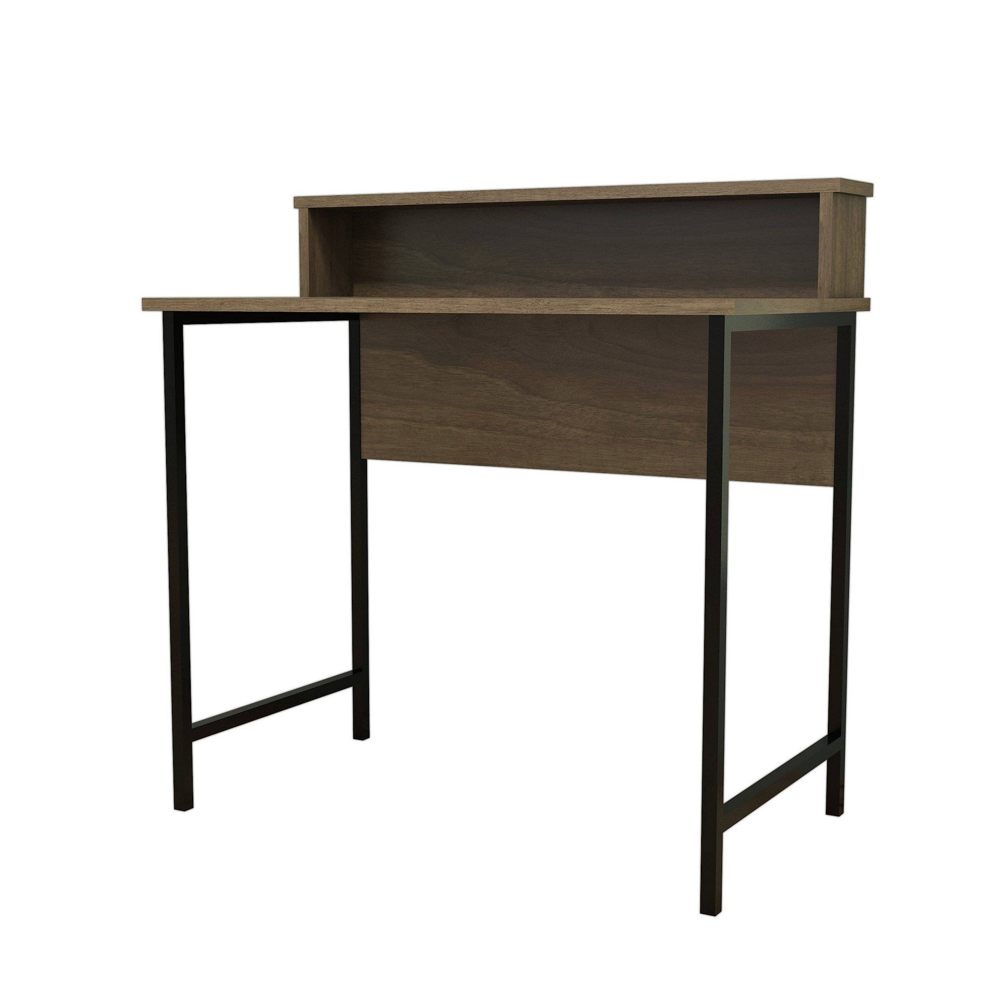Uso - Escritorio negro de nogal Deco design vista2