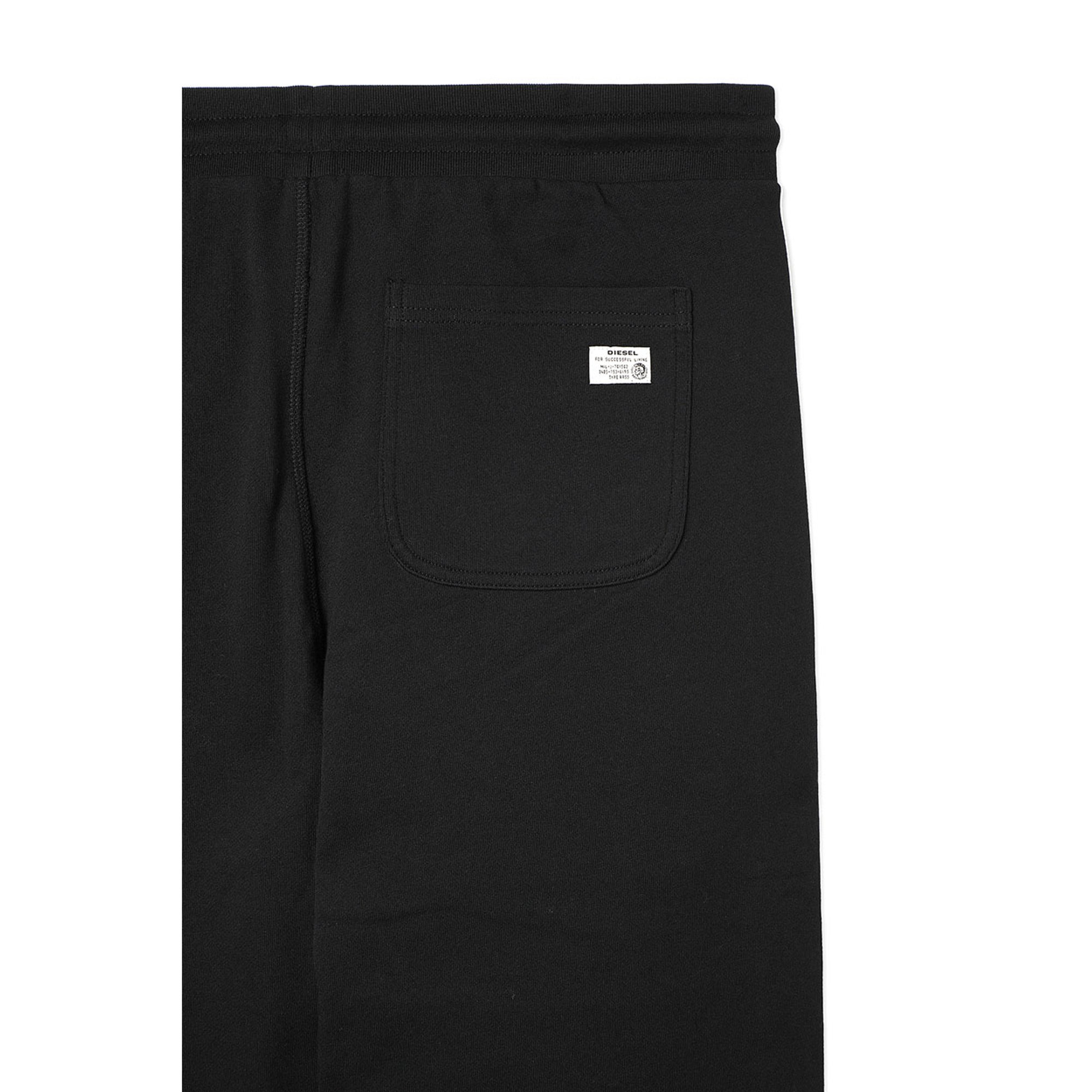 Pantaloni tuta con fasce con logo neri Diesel  vista2