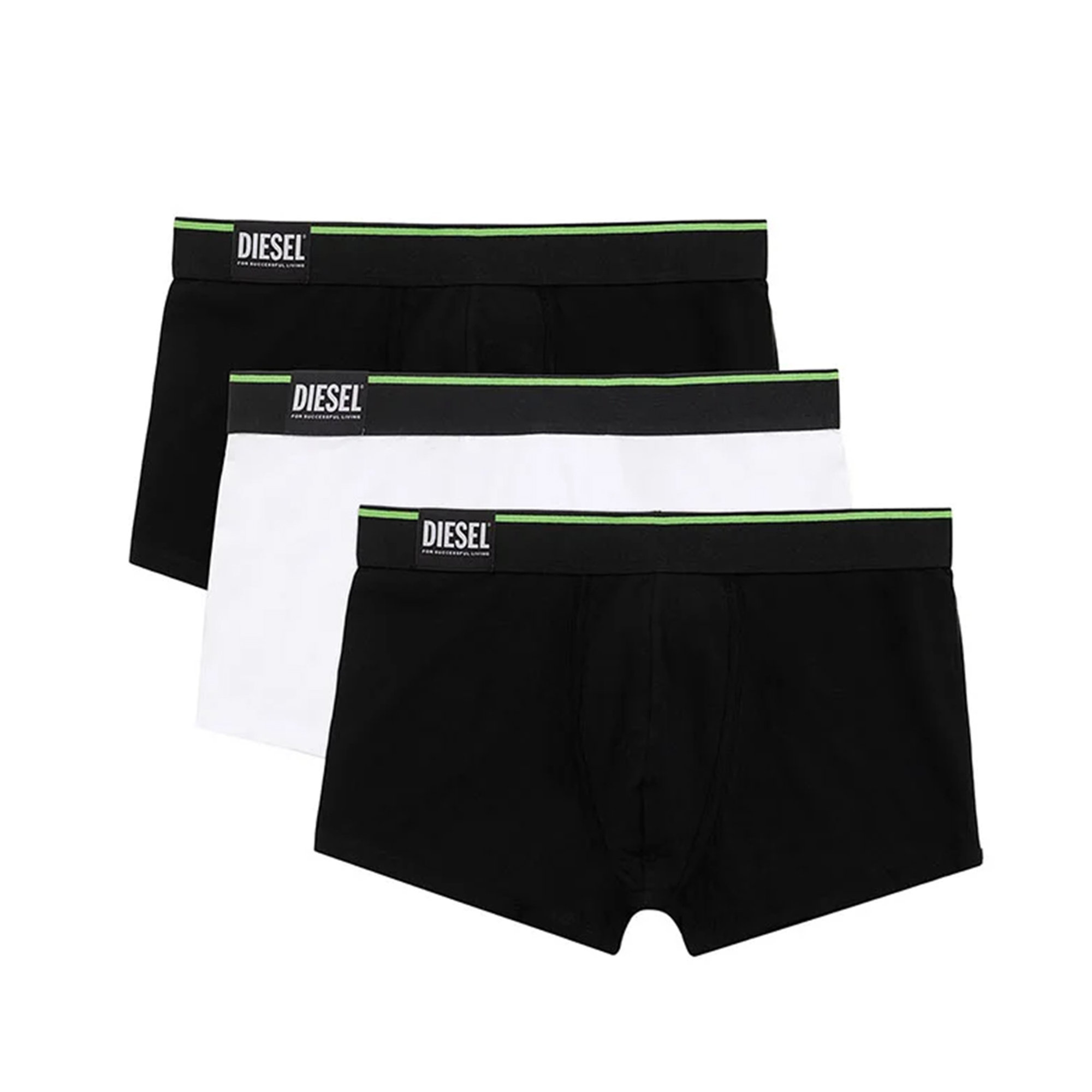Set di tre boxer lunghi Green Label in cotone organico Diesel  vista0