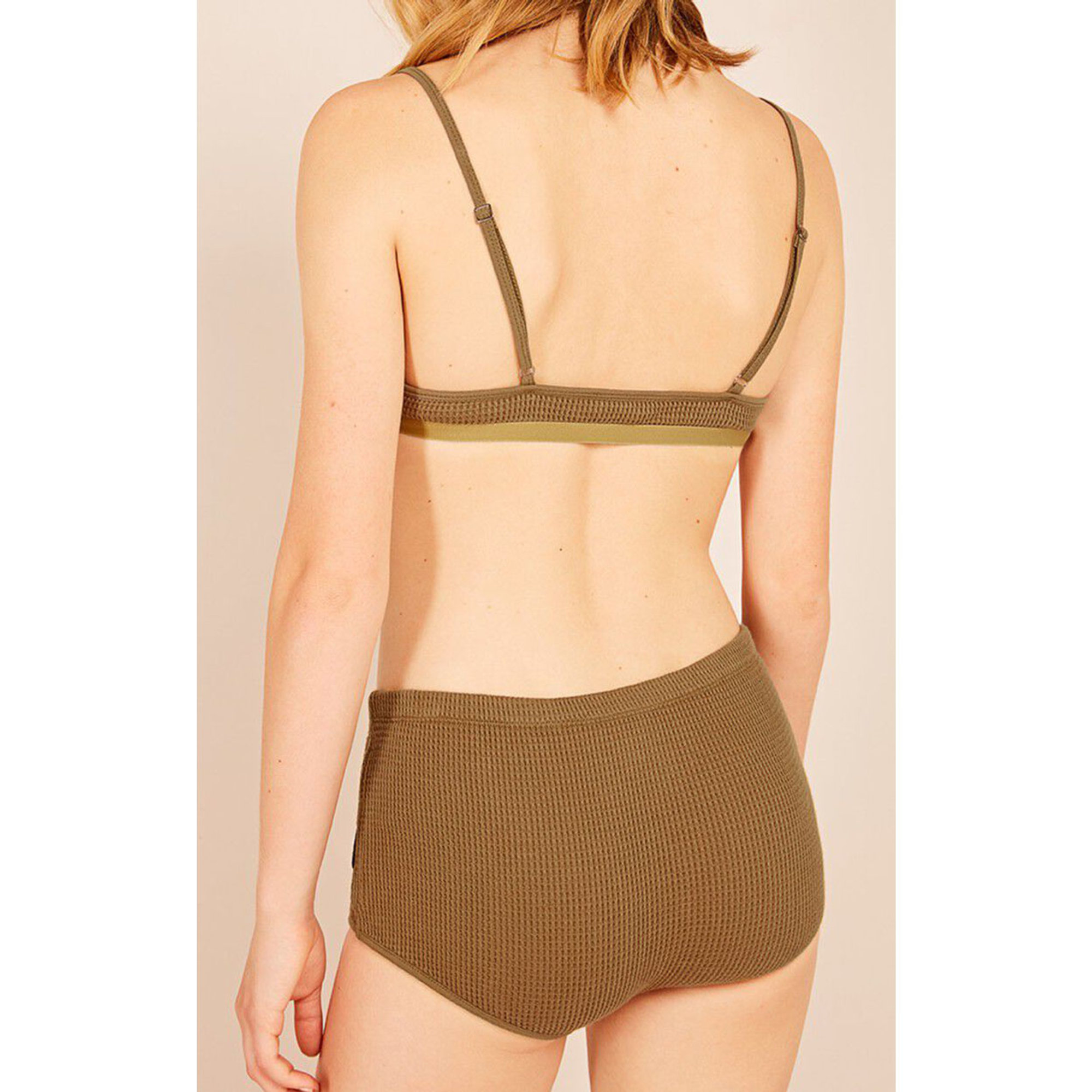 Reggiseno a triangolo kaki American Vintage vista3
