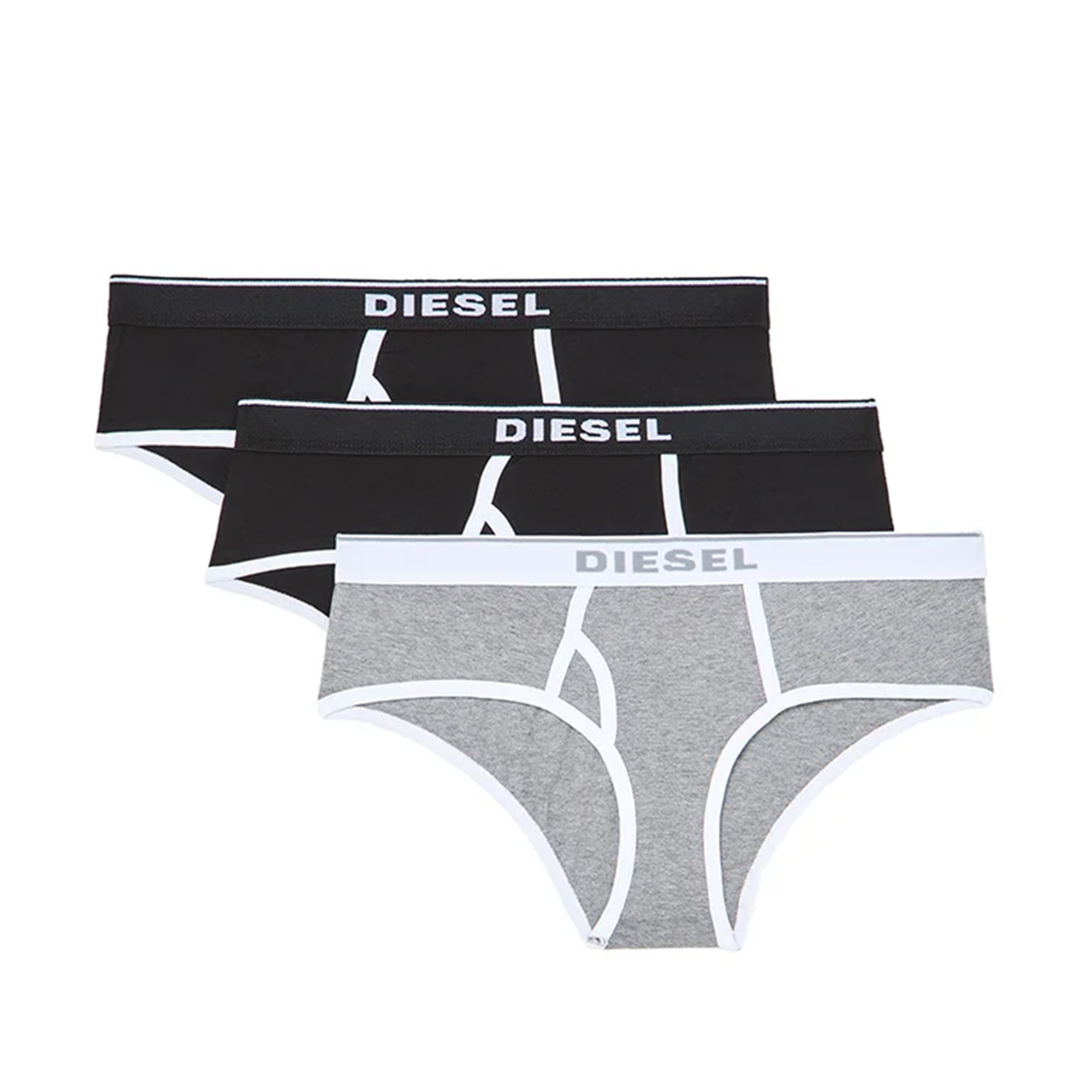 Confezione da tre slip con logo Diesel  vista0