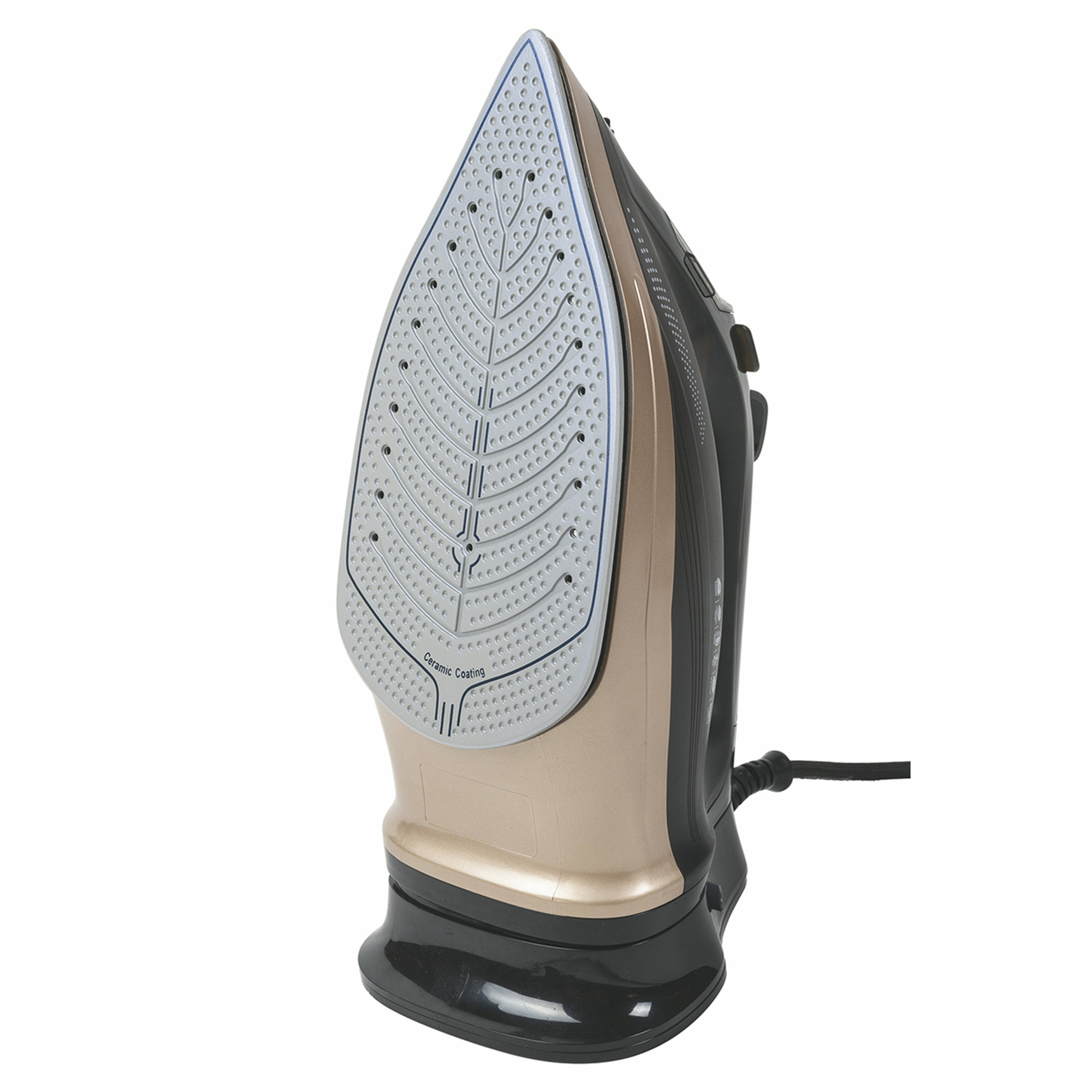 Plancha base cerámica inalámbrica Nerone 2200w, color negro Kooper vista10