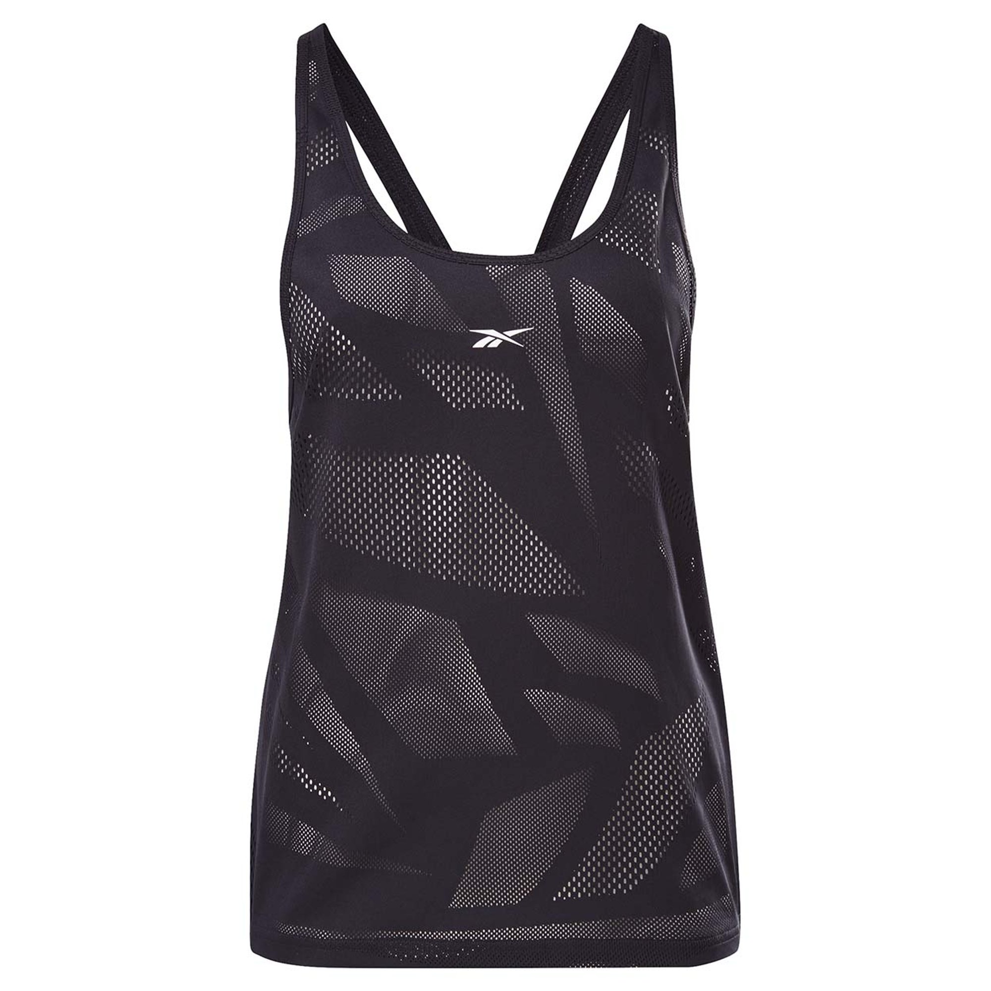 Canotta traforata Negra Reebok vista0