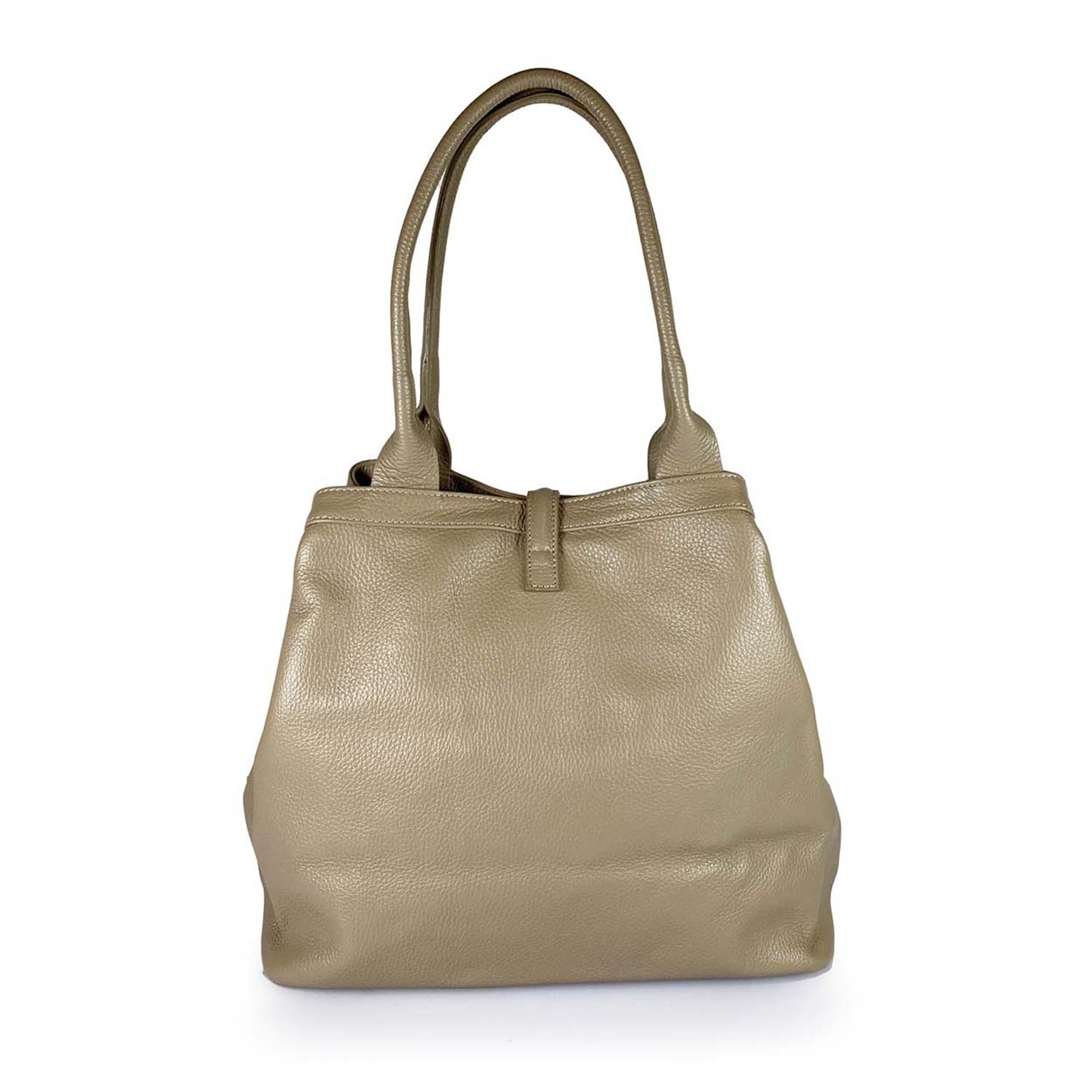 Borsa a tracolla con manici rigidi taupe Florence Bags vista3