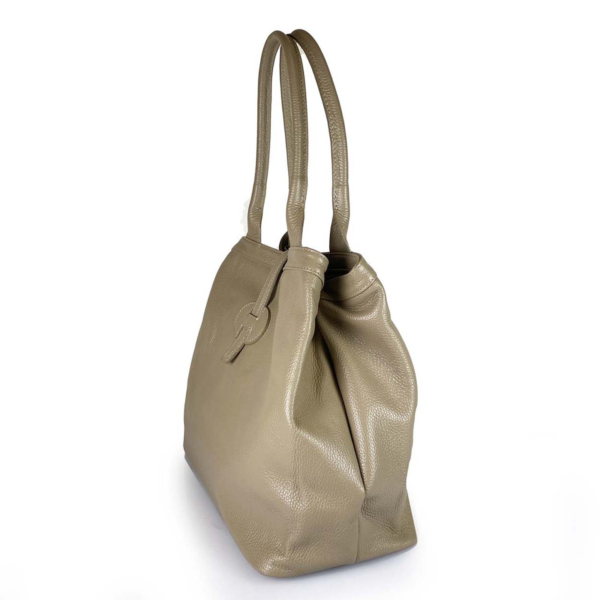 Borsa a tracolla con manici rigidi taupe Florence Bags vista4