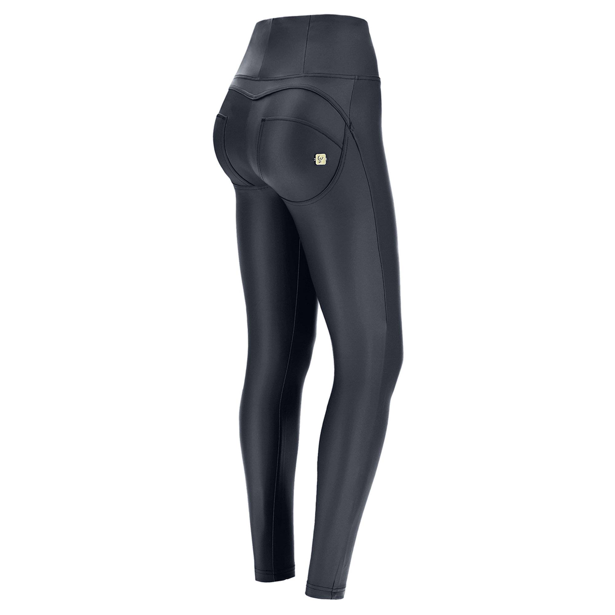 Freddy pantaloni WR.UP ecopelle vita alta skinny color phantom metallizato Freddy vista1