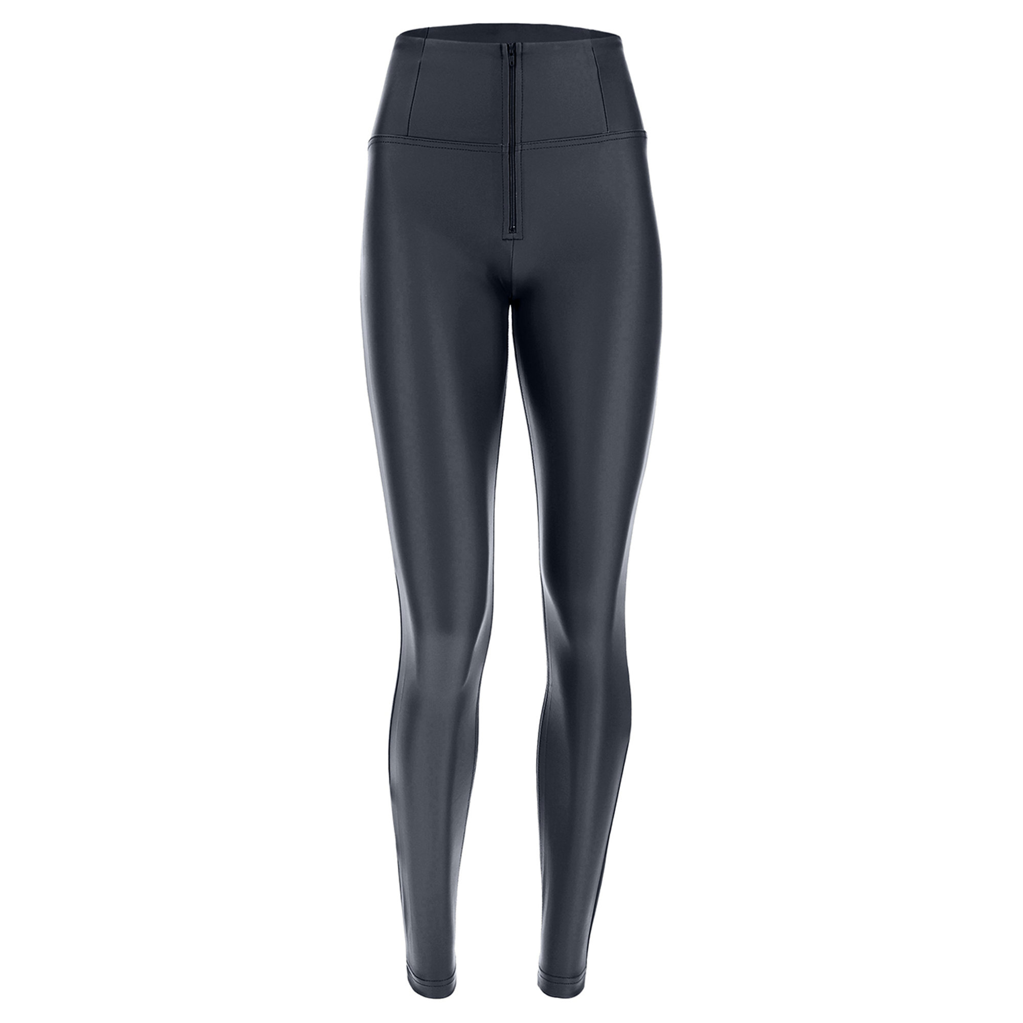 Freddy pantaloni WR.UP ecopelle vita alta skinny color phantom metallizato Freddy vista0