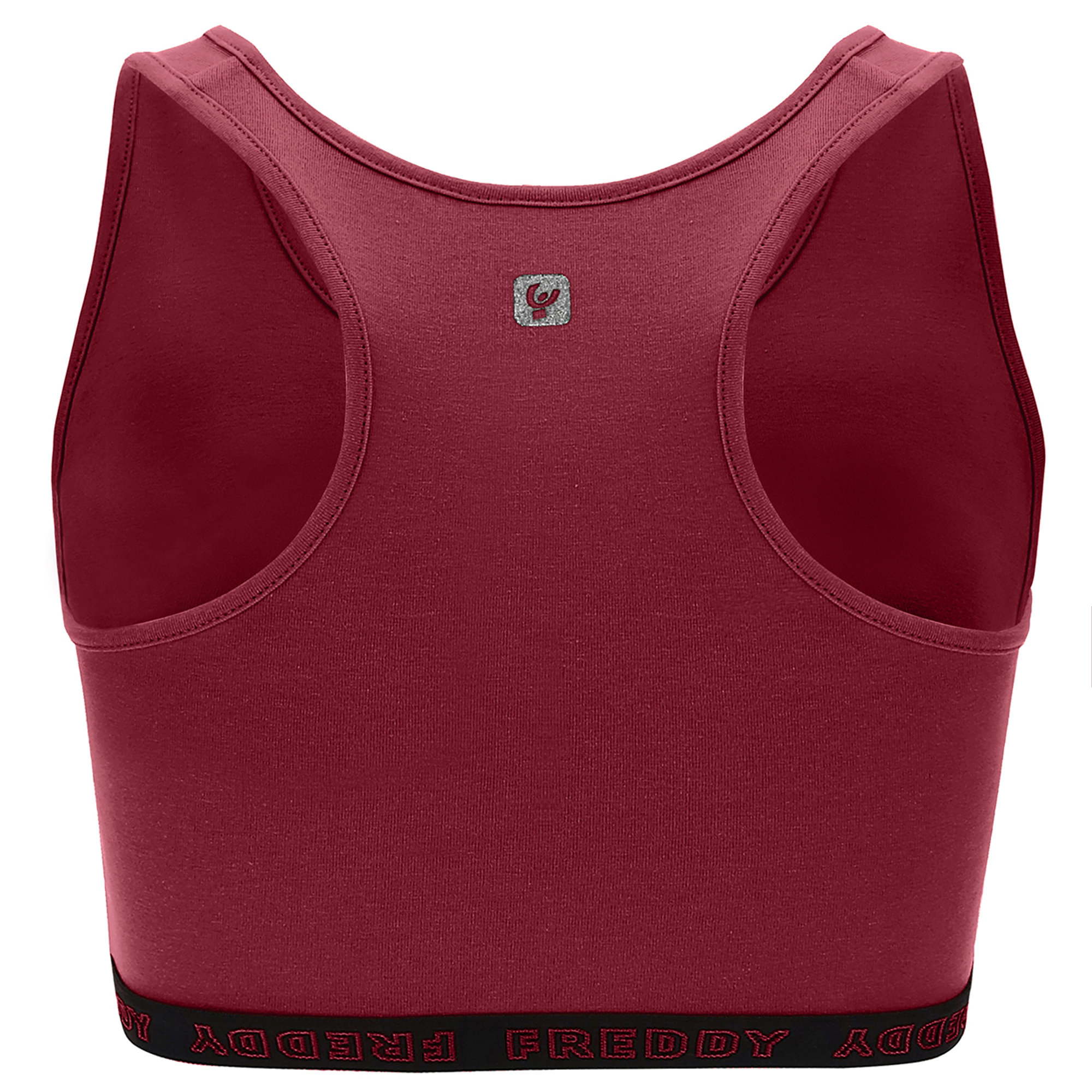 Freddy Reggiseno sportivo cotone stampa olografica Freddy vista1