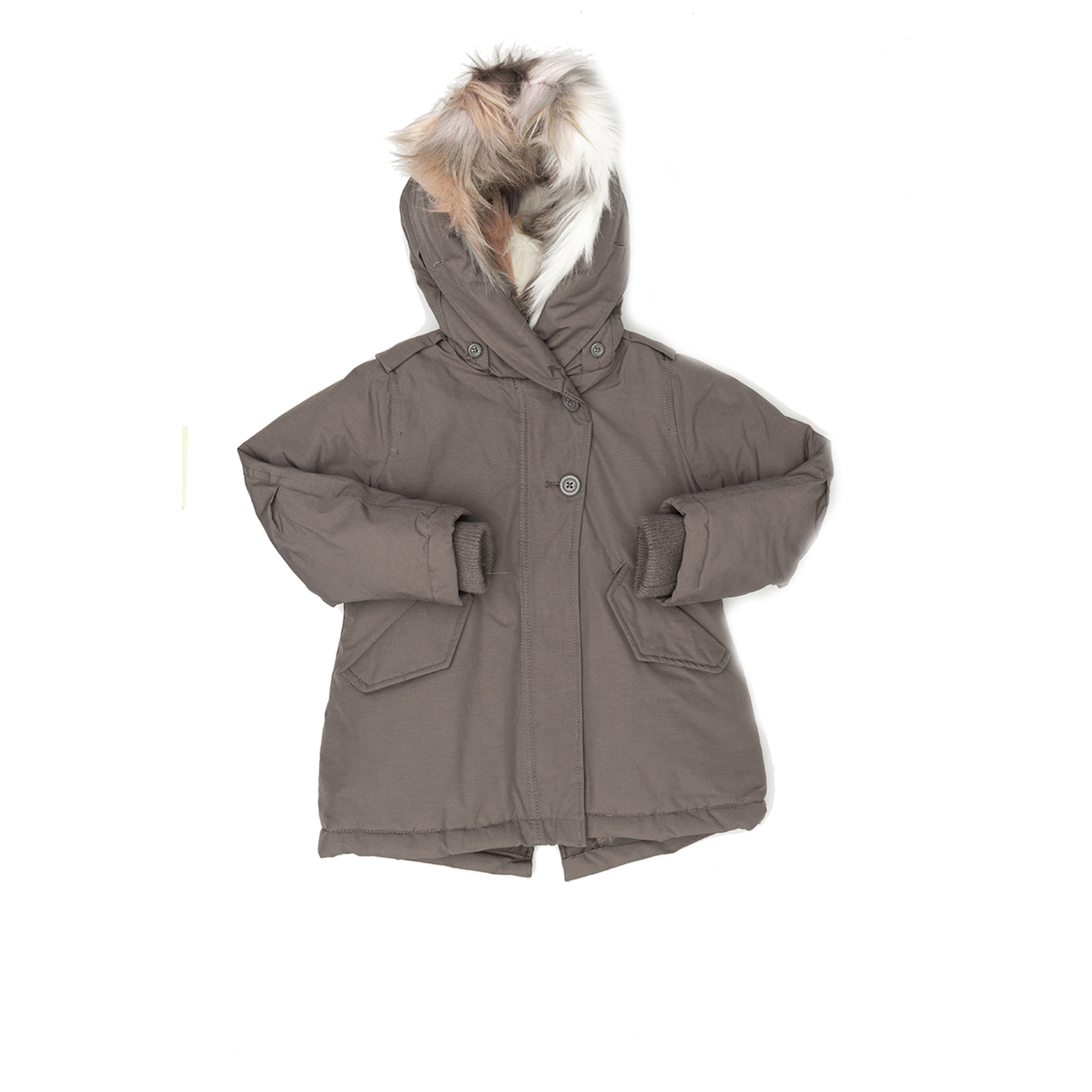 Canadian Parka con ecopelliccia multicolor fango Canadian vista0