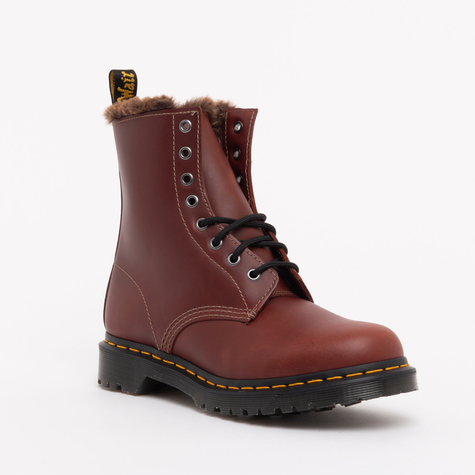 Stivaletti Dr. Martens 1460 Serena con pelliccia sintetica marroni Dr. Martens  vista2