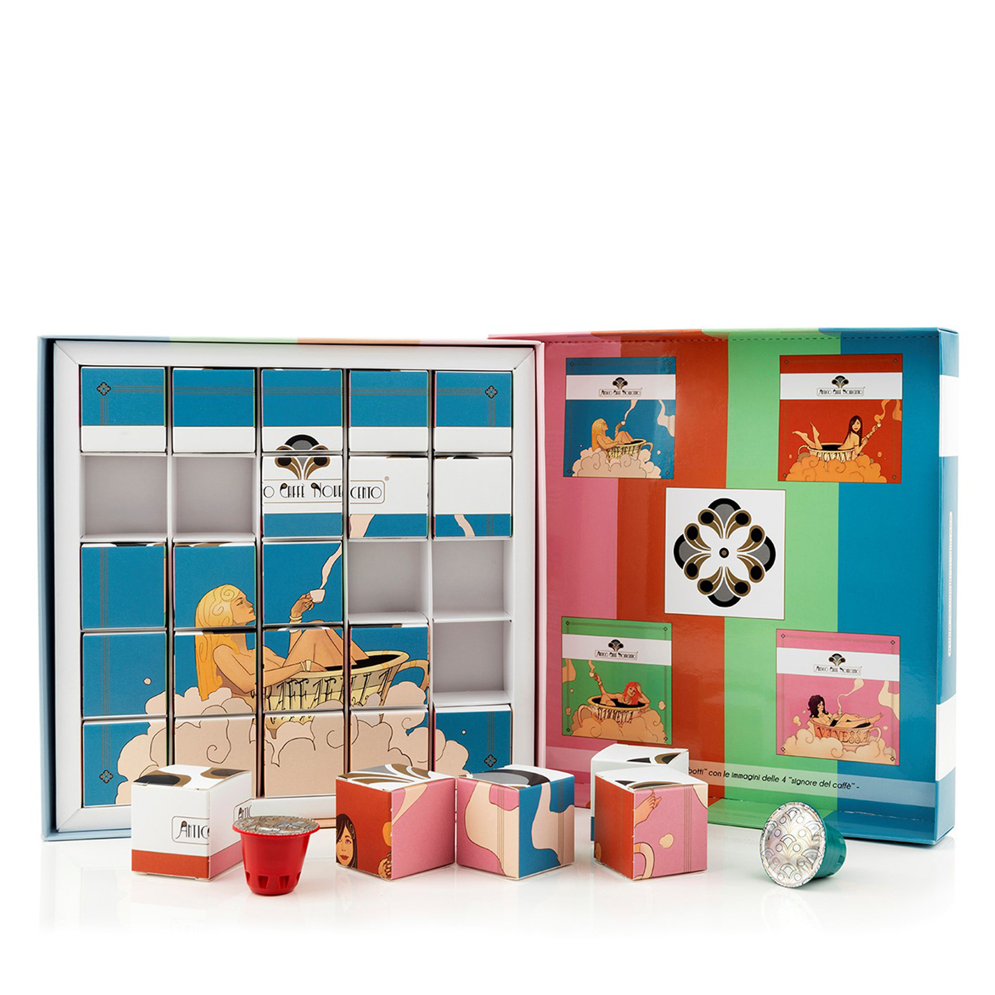 2 cajas de 25 cápsulas - Surtido de café espresso italiano de lujo Coffeepuzzles en cápsulas compatibles con el sistema Nespresso® Antico Caffè Novecento vista1