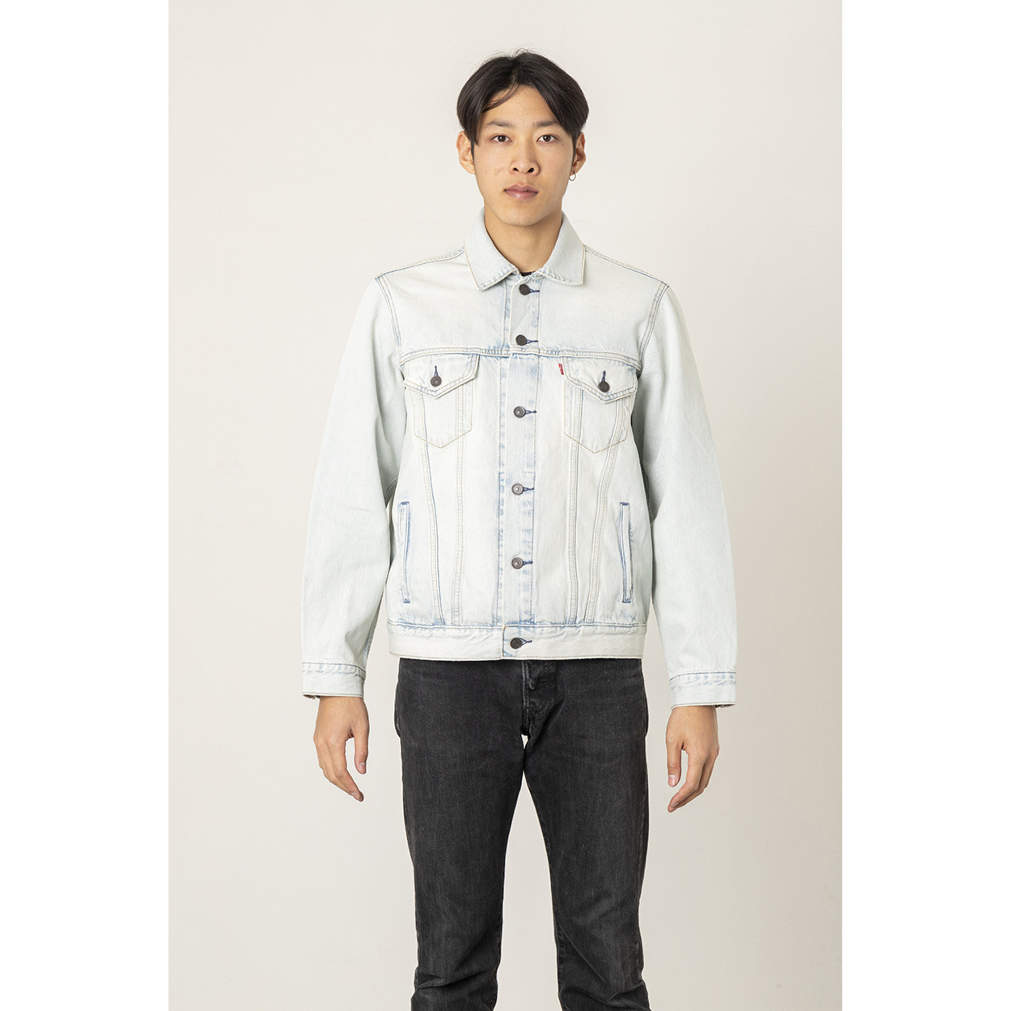 Giubbino Levi's® in jeans azzurro delavè Levi's vista0