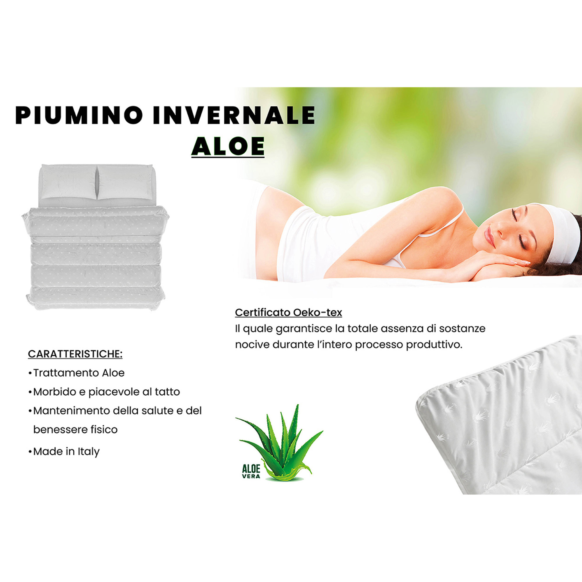 Interno piumino invernale Aloe, bianco DATEX vista11
