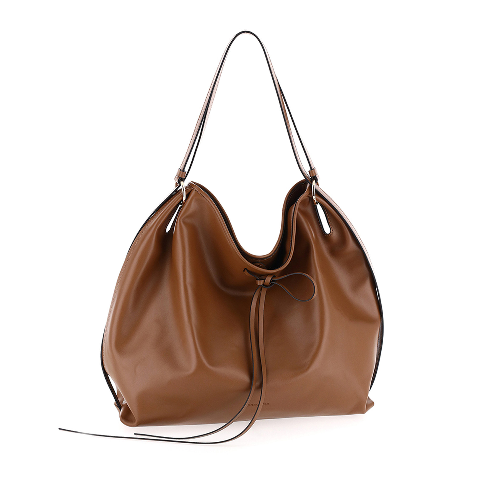 Borsa Hobo grande marrone Borbonese vista0