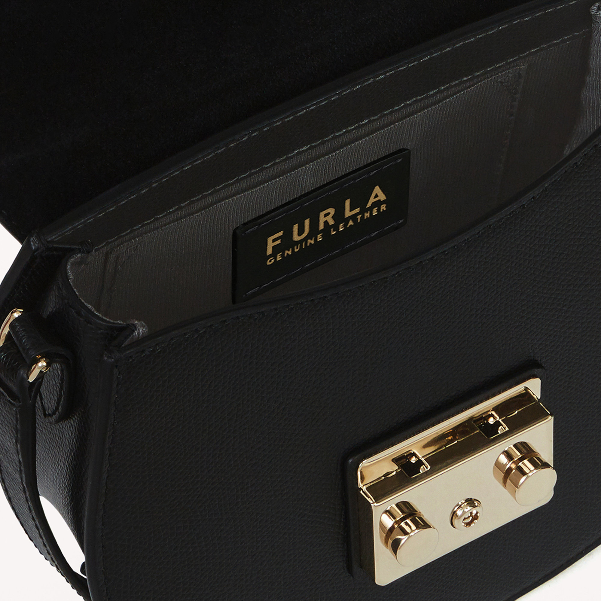 FURLA METROPOLIS Borsa a tracolla mini nero Furla vista4