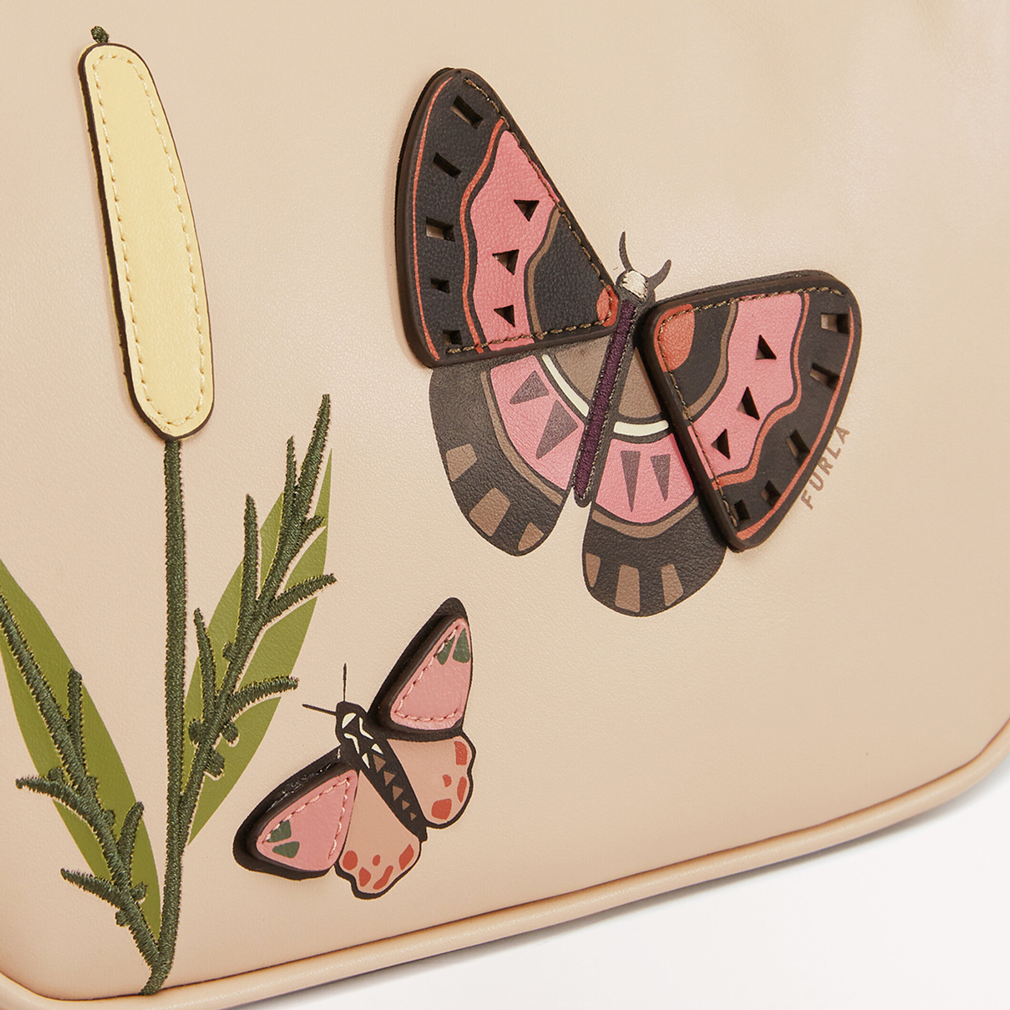 FURLA MOON S Borsa a spalla con farfalla e ricamo toni ballerina Furla vista5