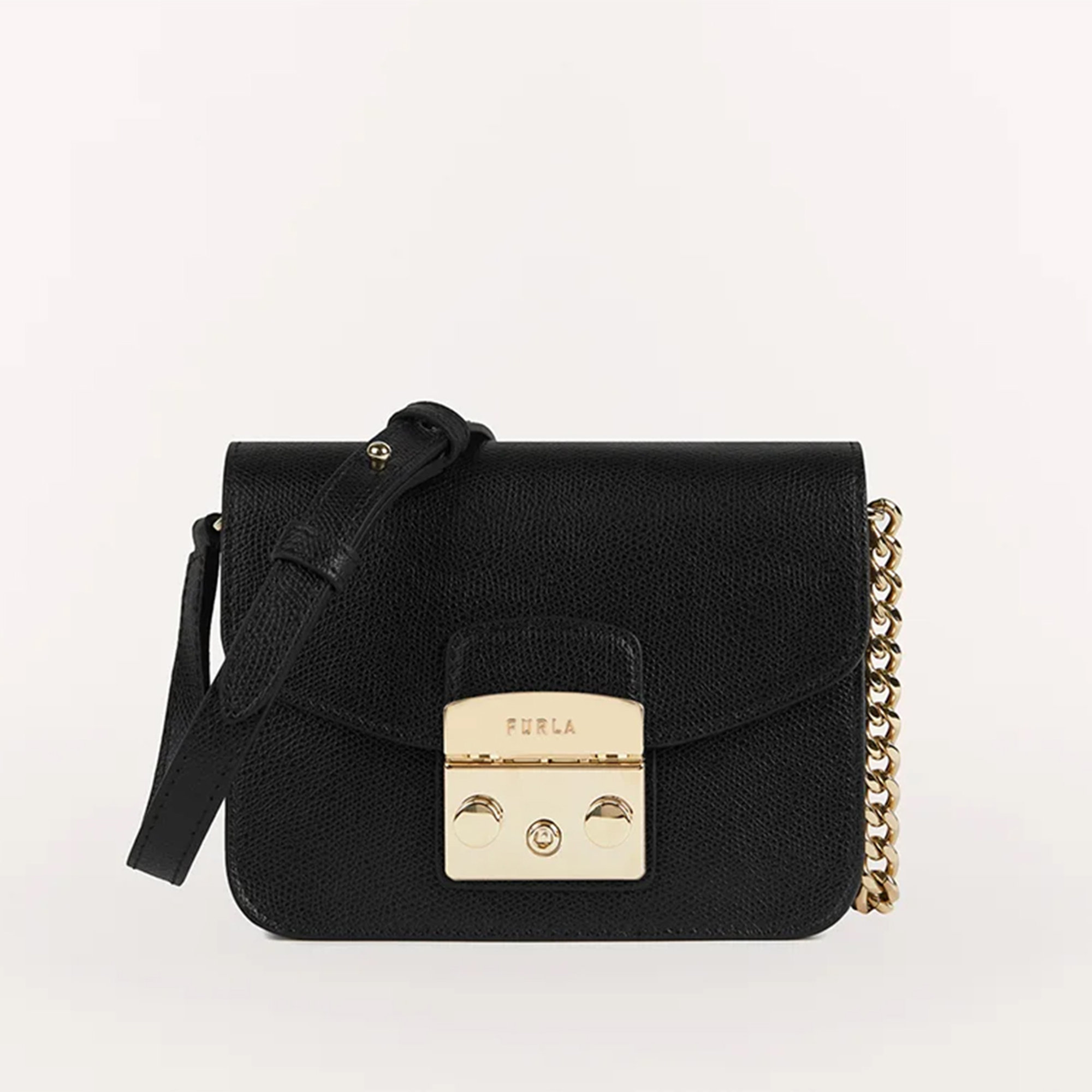 METROPOLIS MINI borsa a bandoliera nero Furla vista0