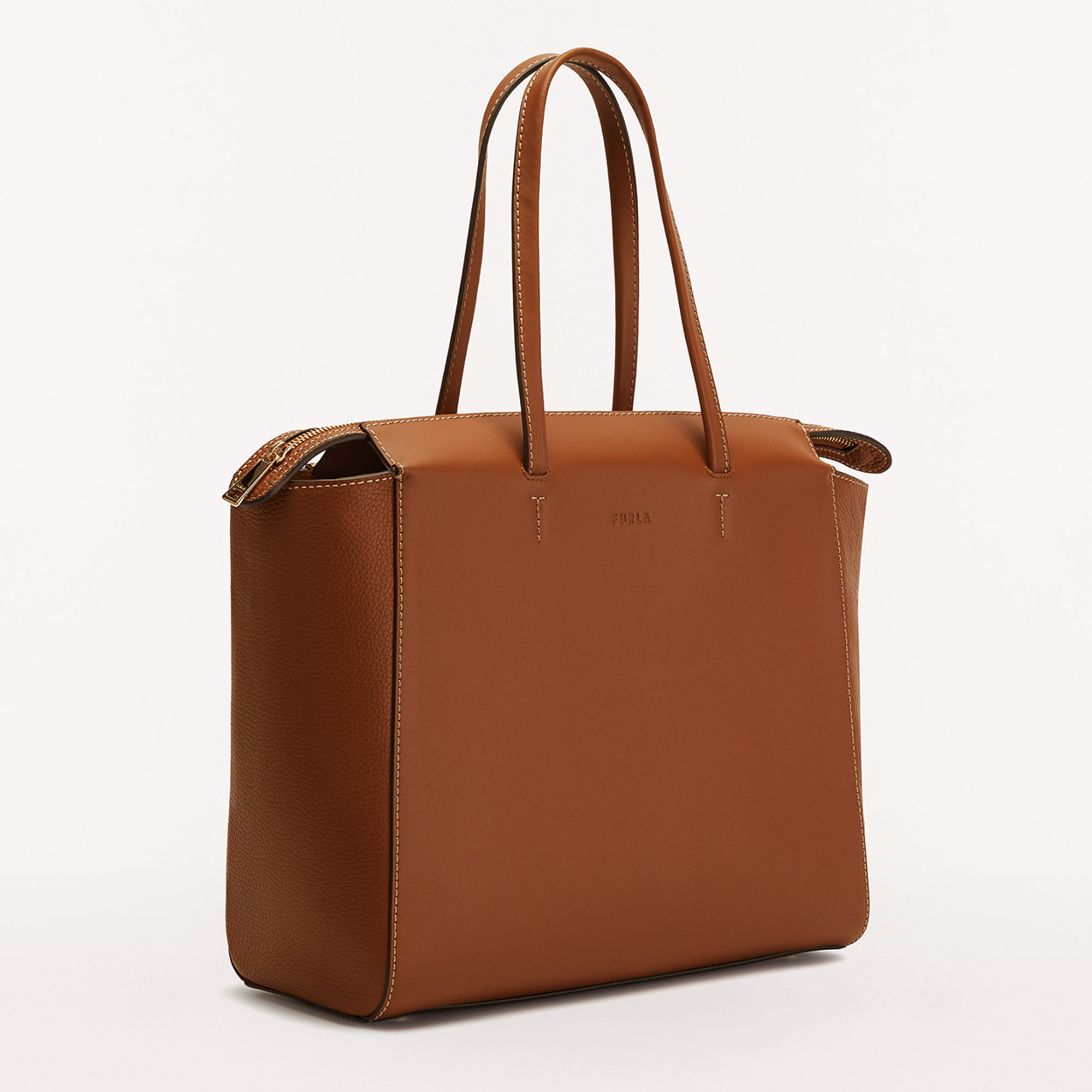 FURLA REGINA Shopping L cognac Furla vista2