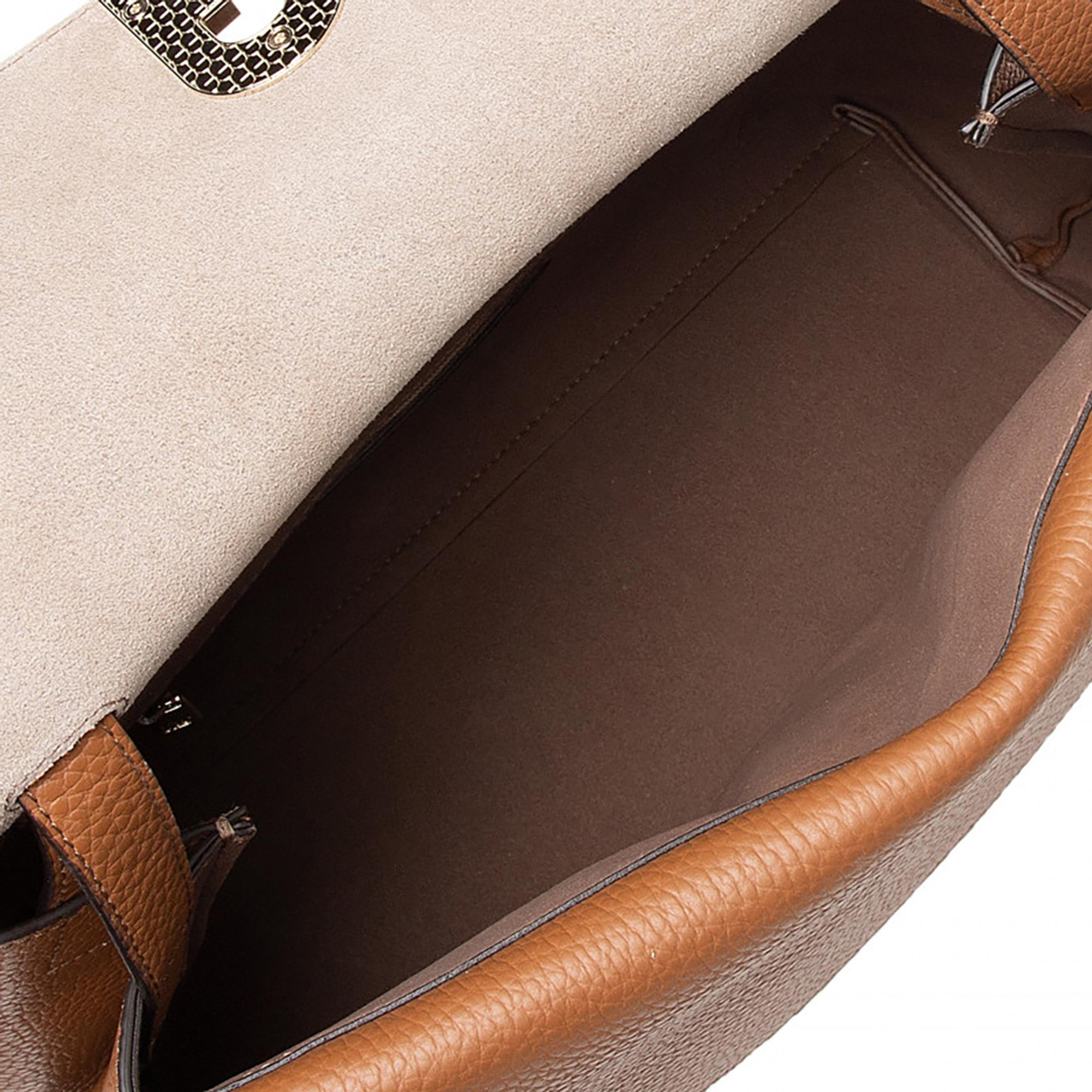 FURLA PRIMULA L Borsa a mano cognac Furla vista4