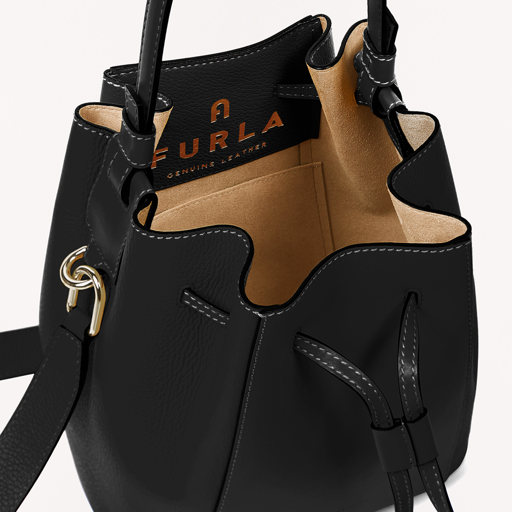 FURLA MIASTELLA Secchiello S nero Furla vista3