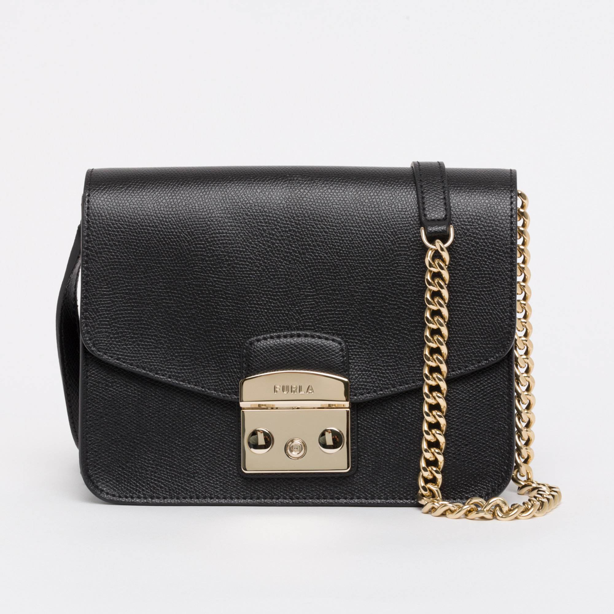 FURLA METROPOLIS S Borsa a tracolla nero  Furla vista0